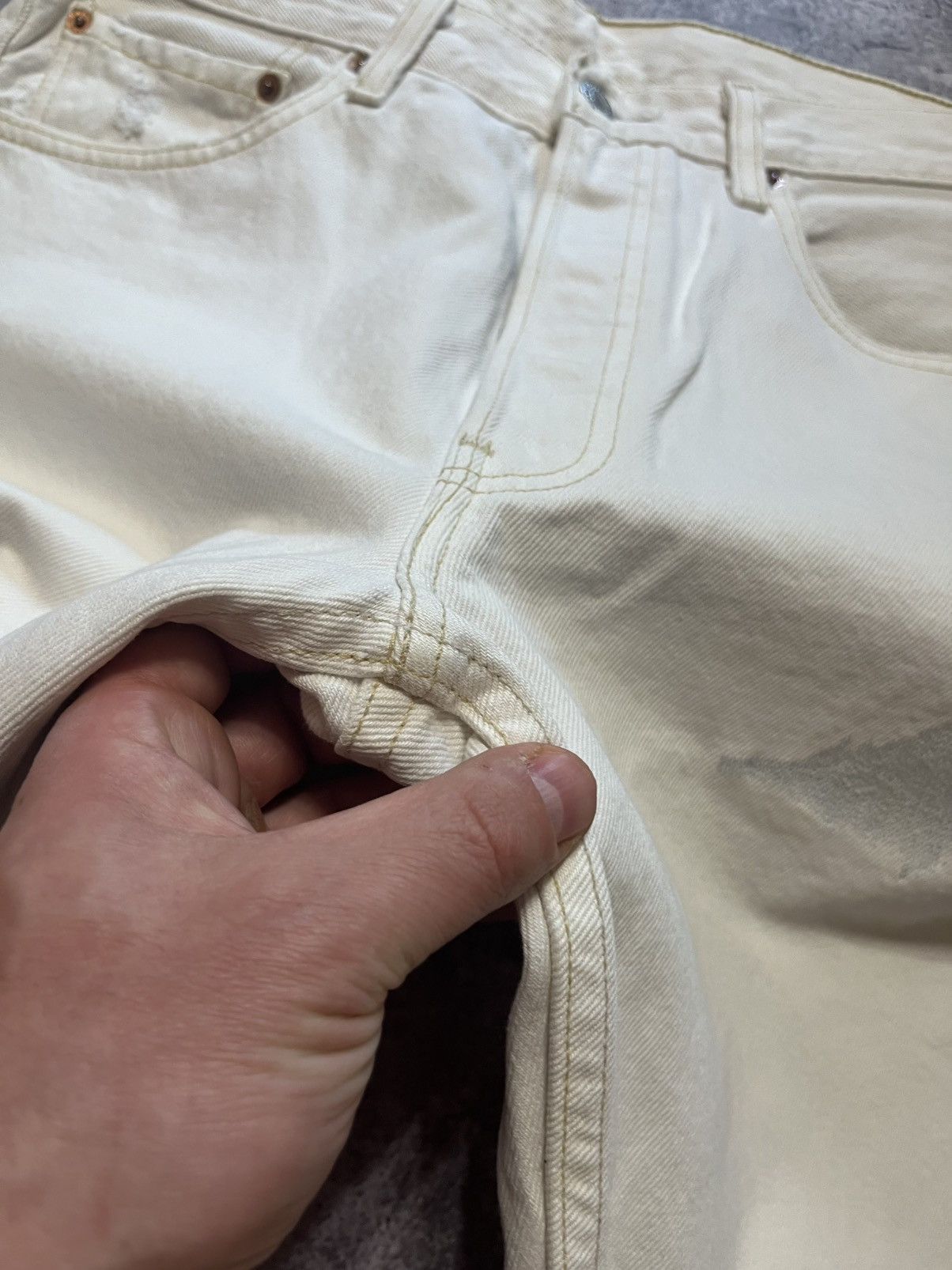 Levi's Vintage Reworked Levi’s 501 denim jeans Size US 32 / EU 48 - 6 Thumbnail