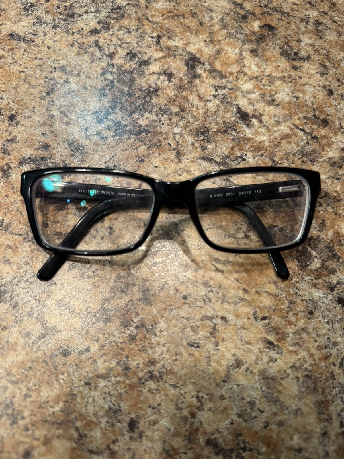 Burberry Burberry Black Rectangular Optical Glasses B2108 Size ONE SIZE - 1 Thumbnail
