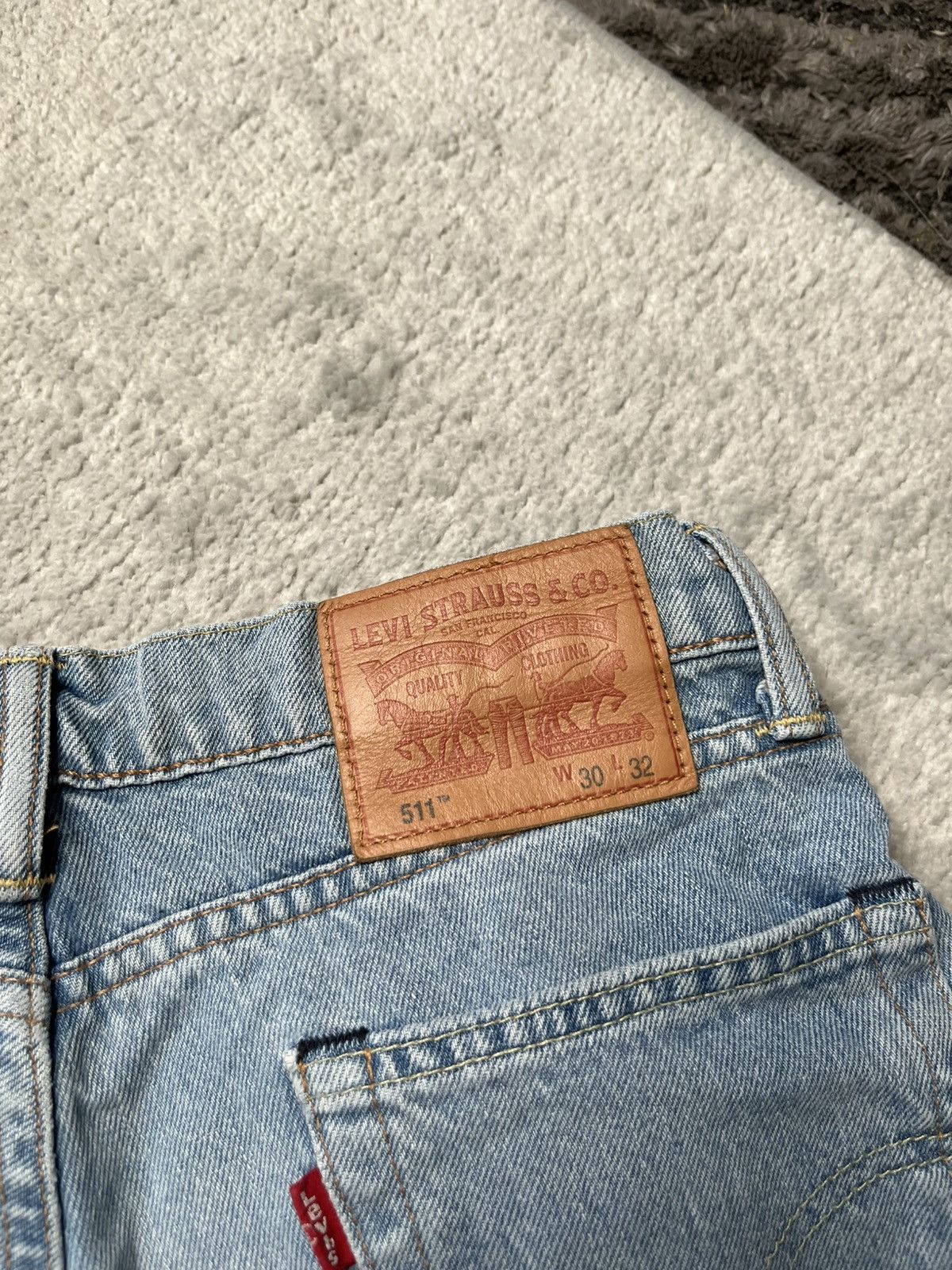 Levi's Vintage Blue Levi’s Straight Leg Jeans Trousers Basic 511 Size 28" / US 6 / IT 42 - 5 Thumbnail
