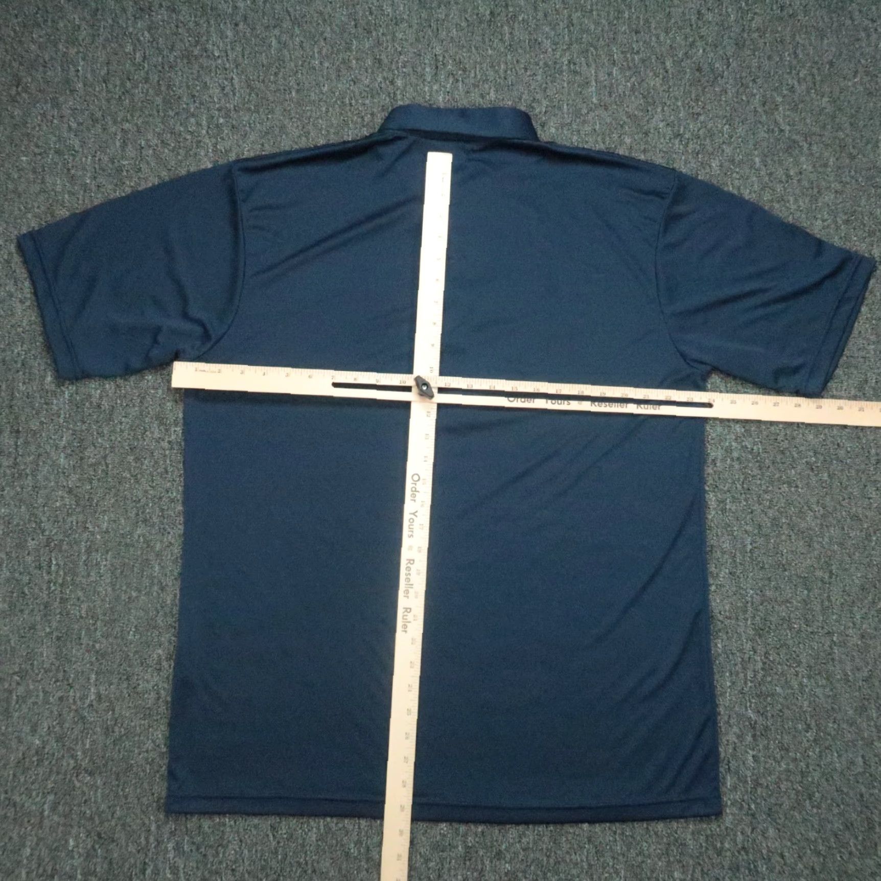 CO VINTAGE Collars & Co Shirt Mens XL Blue Polo Short Sleeve Collared Button Regular Size 48 Size US XL / EU 56 / 4 - 4 Thumbnail