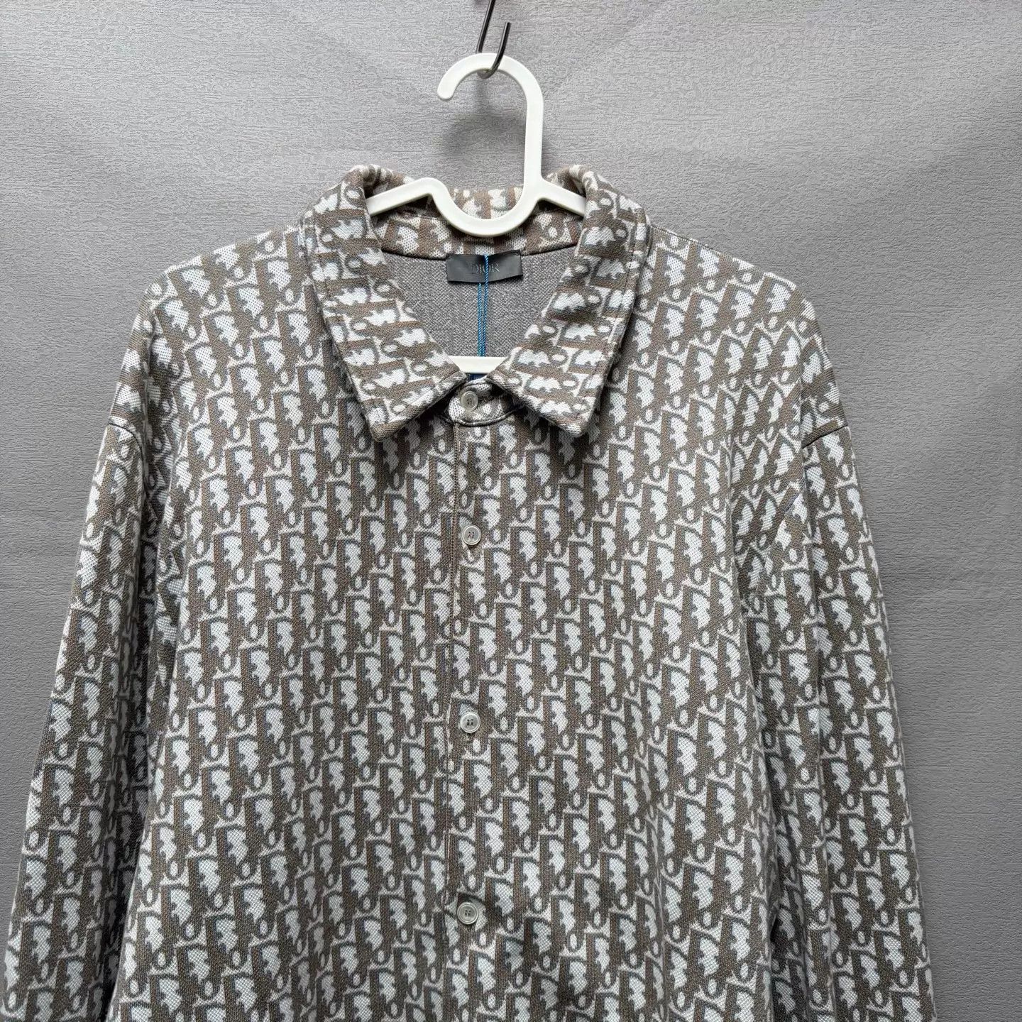 Dior Dior Oblique Allover Monogram Knit Shirt Jacket XL Size US XL / EU 56 / 4 - 3 Thumbnail