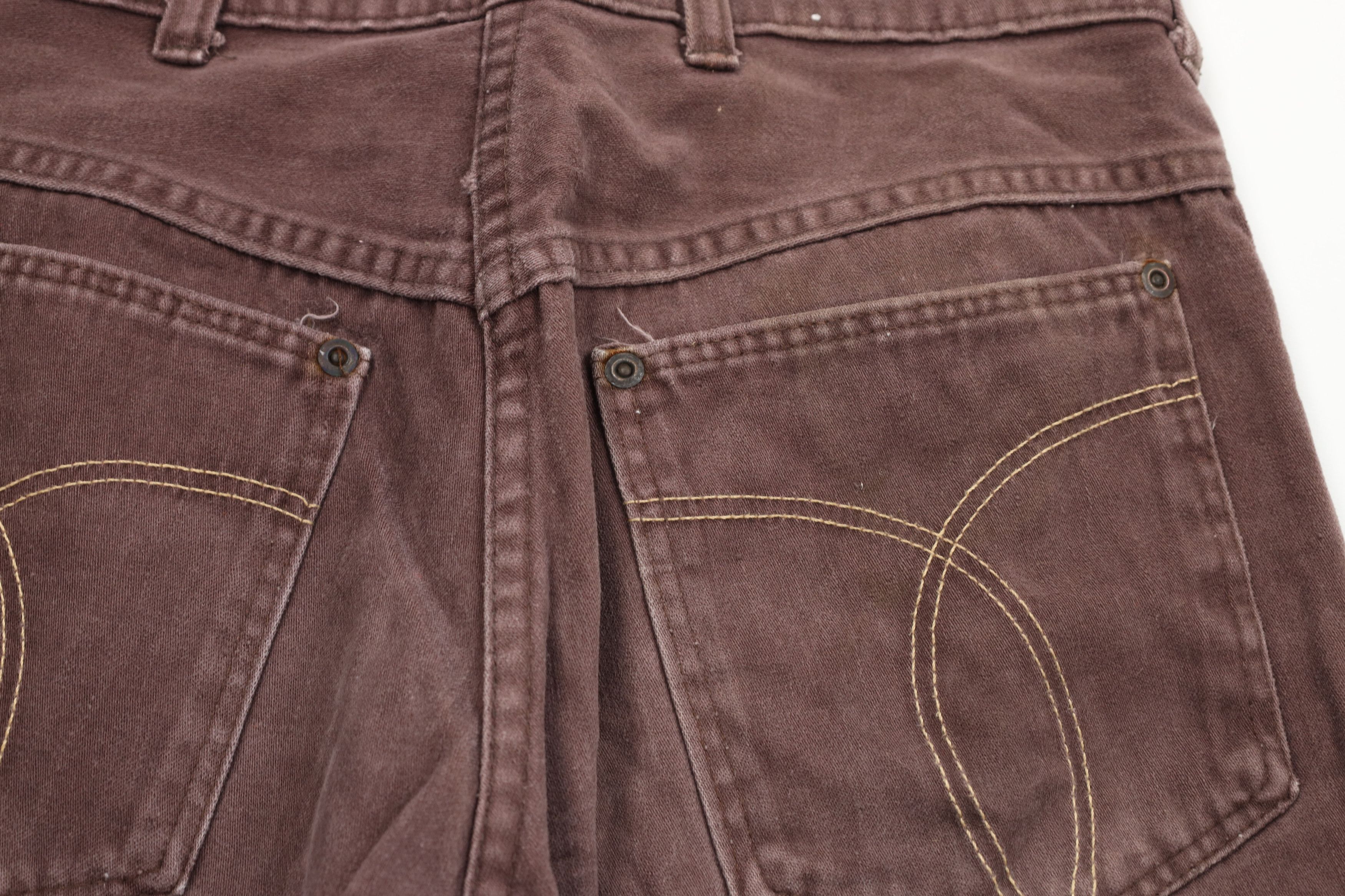 Vintage Vintage 70s Streetwear Cloth Moleskin Jeans Brown USA Size US 28 / EU 44 - 13 Thumbnail