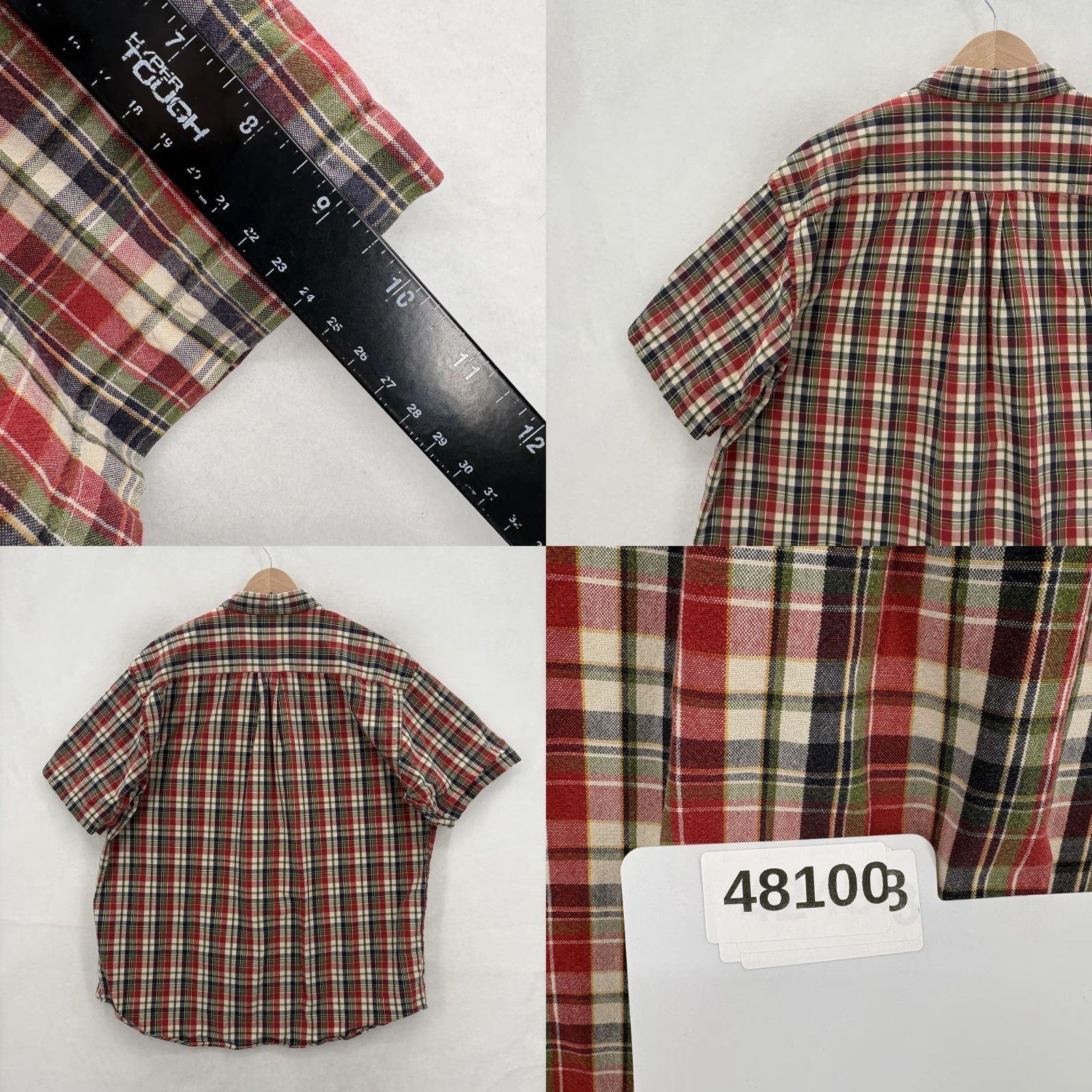 Abercrombie & Fitch Vintage Abercrombie & Fitch Big Shirt Mens Large Red Plaid Short Sleeve VTG Y2K Size US L / EU 52-54 / 3 - 8 Thumbnail