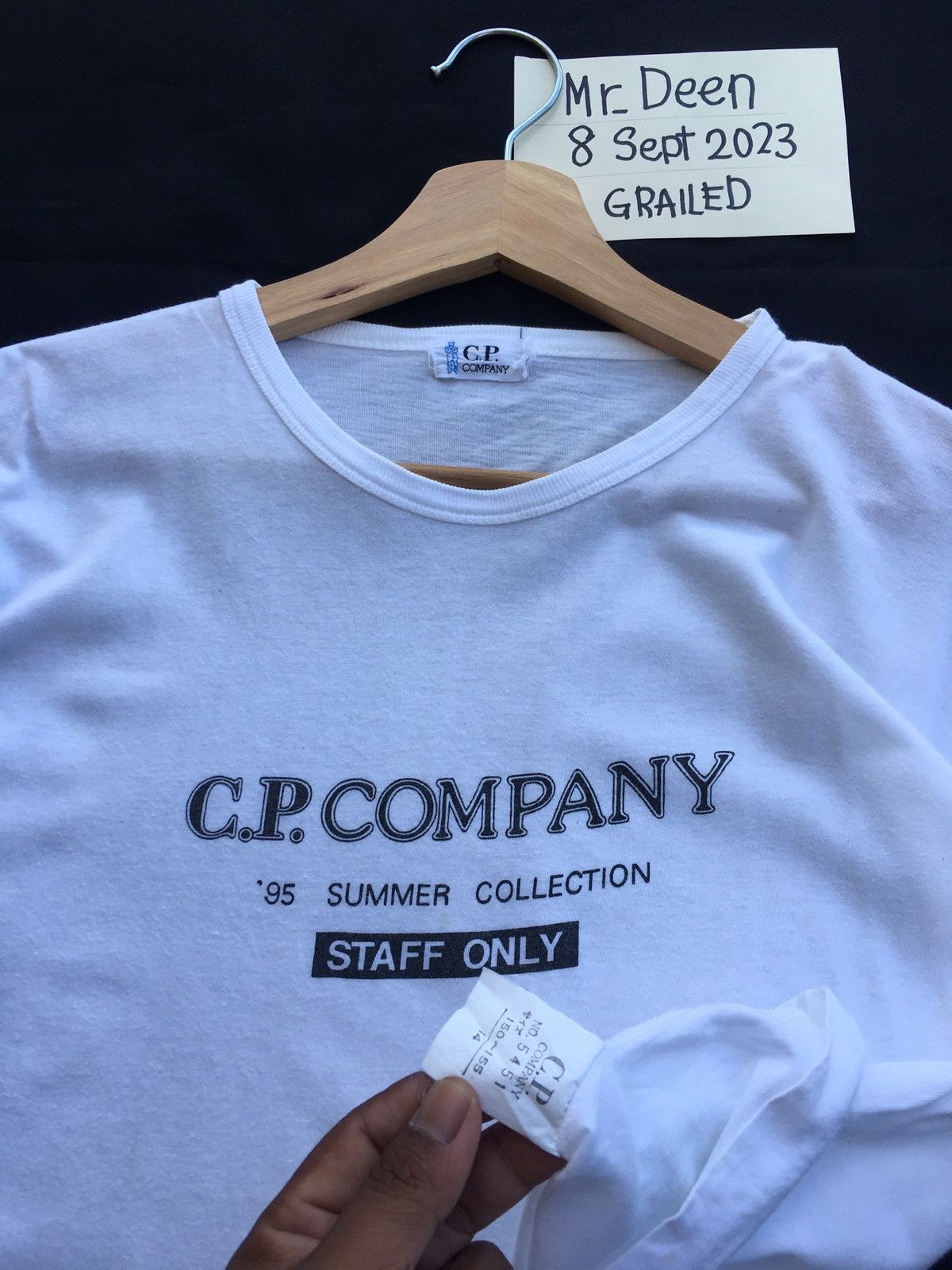 C.P. Company Vintage 90s Summer Collection CP Company Spellout Tshirt Size US S / EU 44-46 / 1 - 11 Thumbnail
