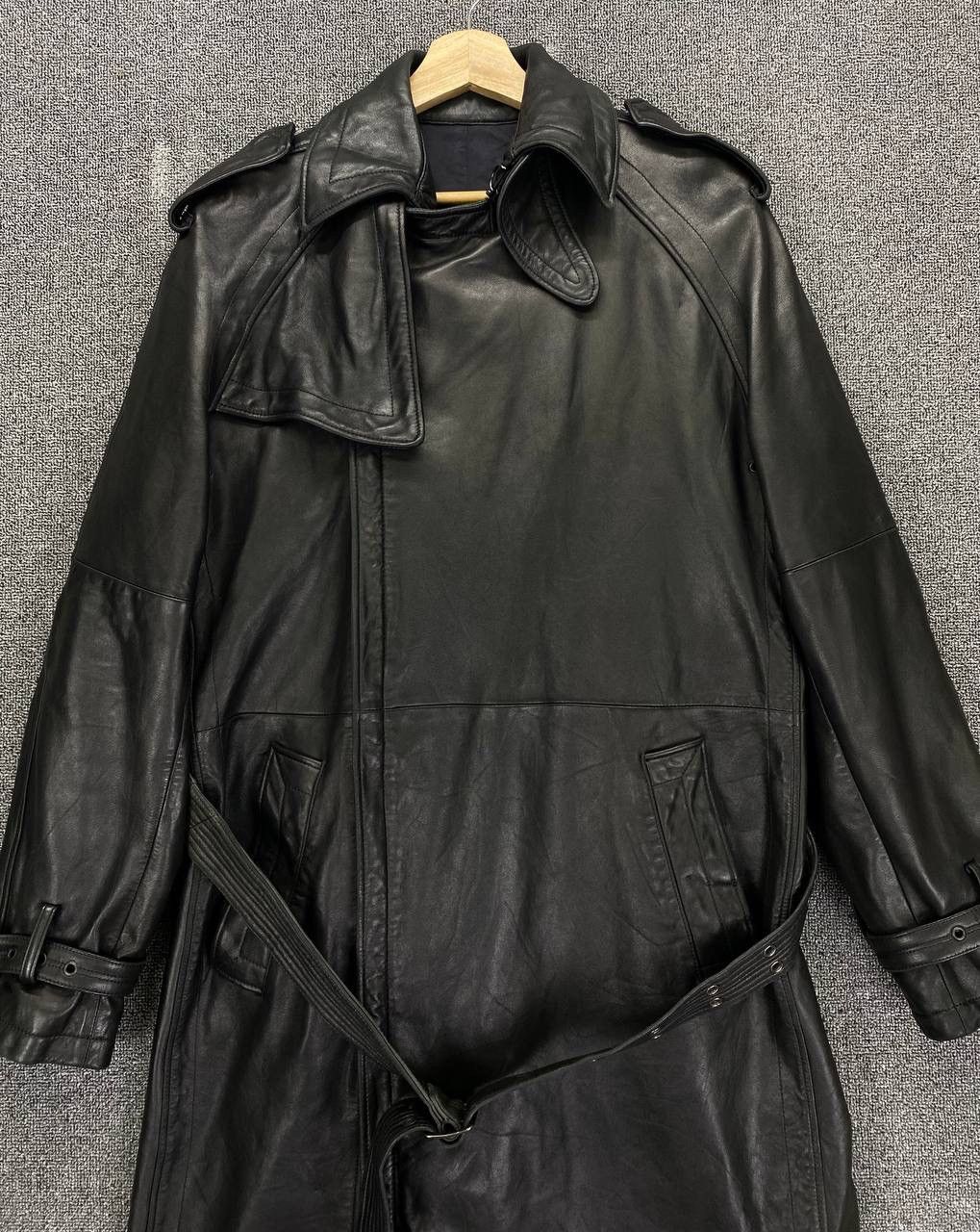 Jean Paul Gaultier × Vintage Vintage Jean Paul Gaultier Trench Coat Long Leather Jacket Size XL / US 12-14 / IT 48-50 - 5 Thumbnail