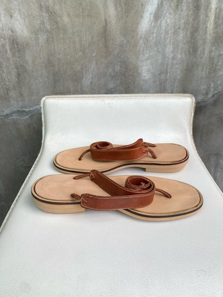 Issey Miyake Spiral Strap Low Heel Sandals Size US 7 / IT 37 - 4 Thumbnail