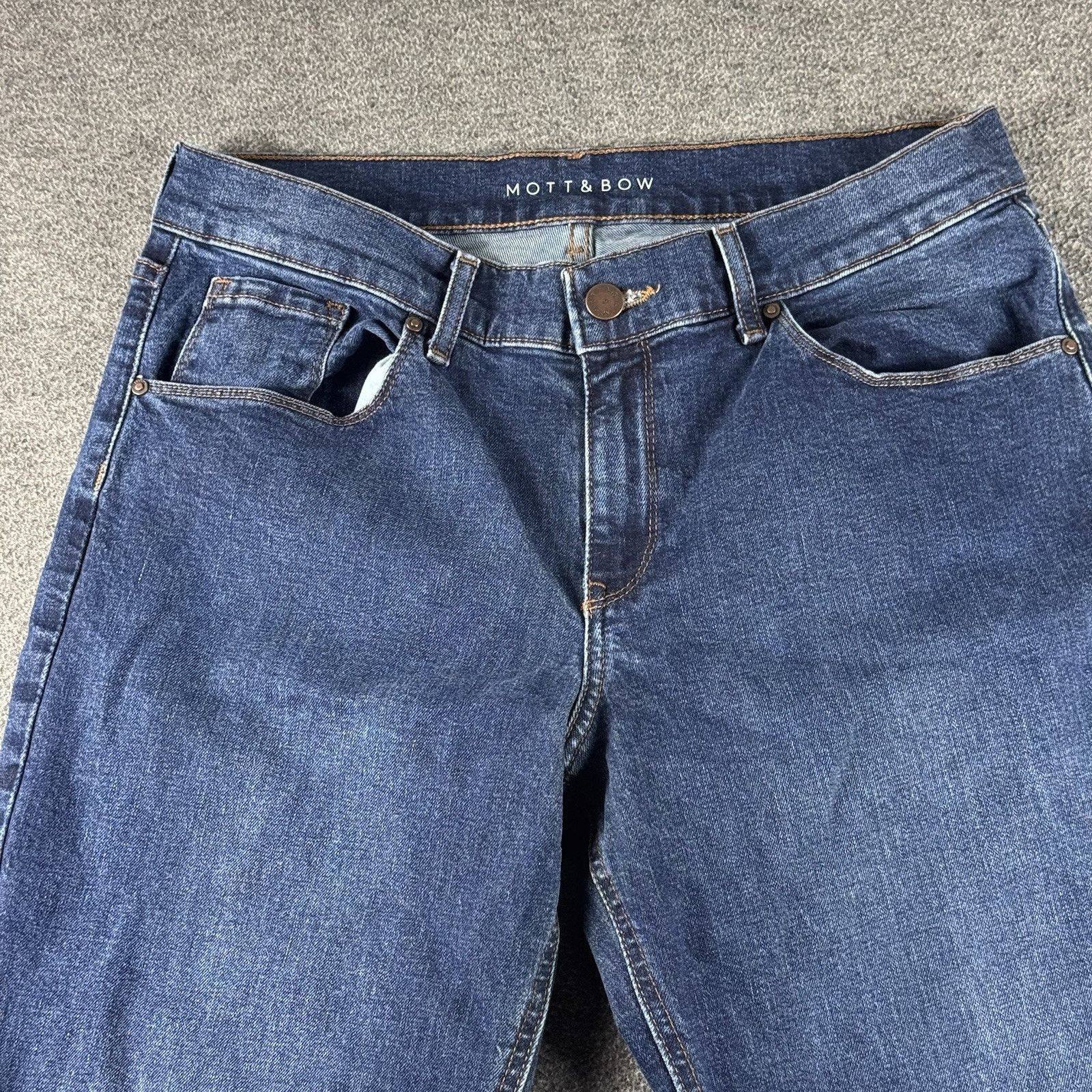 Mott & Bow Mott & Bow Boyfriend Jeans Women 30x32 Blue Denim Dark Wash Size 30" / US 8 / IT 44 - 6 Thumbnail