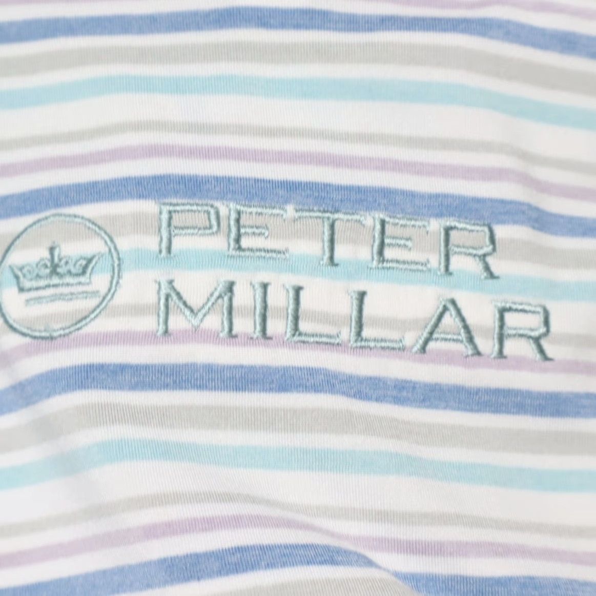 Peter Millar Peter Millar Morgan Stripe Performance Polo Shirt Men's 2XL Size US XXL / EU 58 / 5 - 7 Thumbnail
