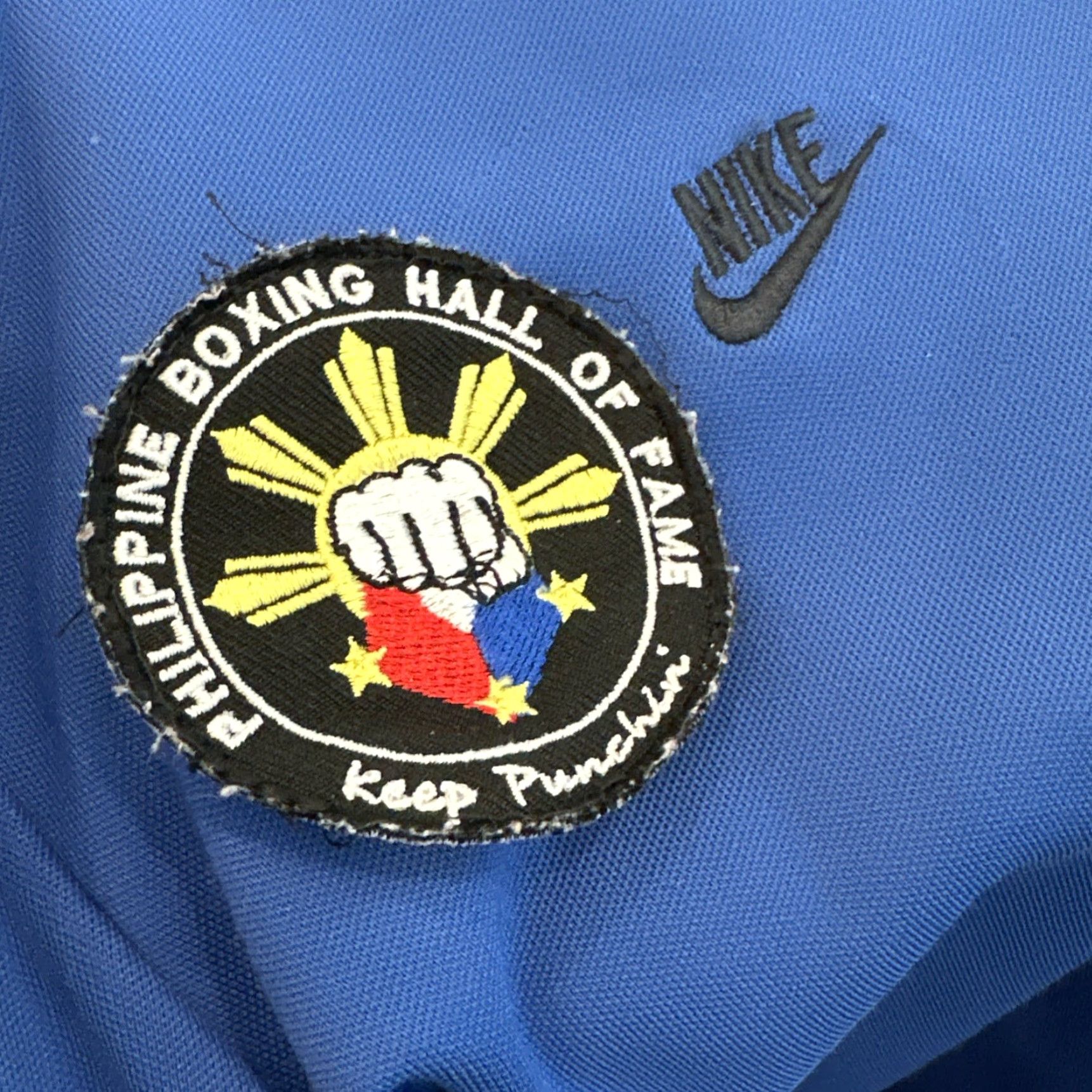 Nike Nike Manny Pacquiao Track Jacket Mens M Blue Logo Full Zip Swoosh Size US M / EU 48-50 / 2 - 5 Thumbnail