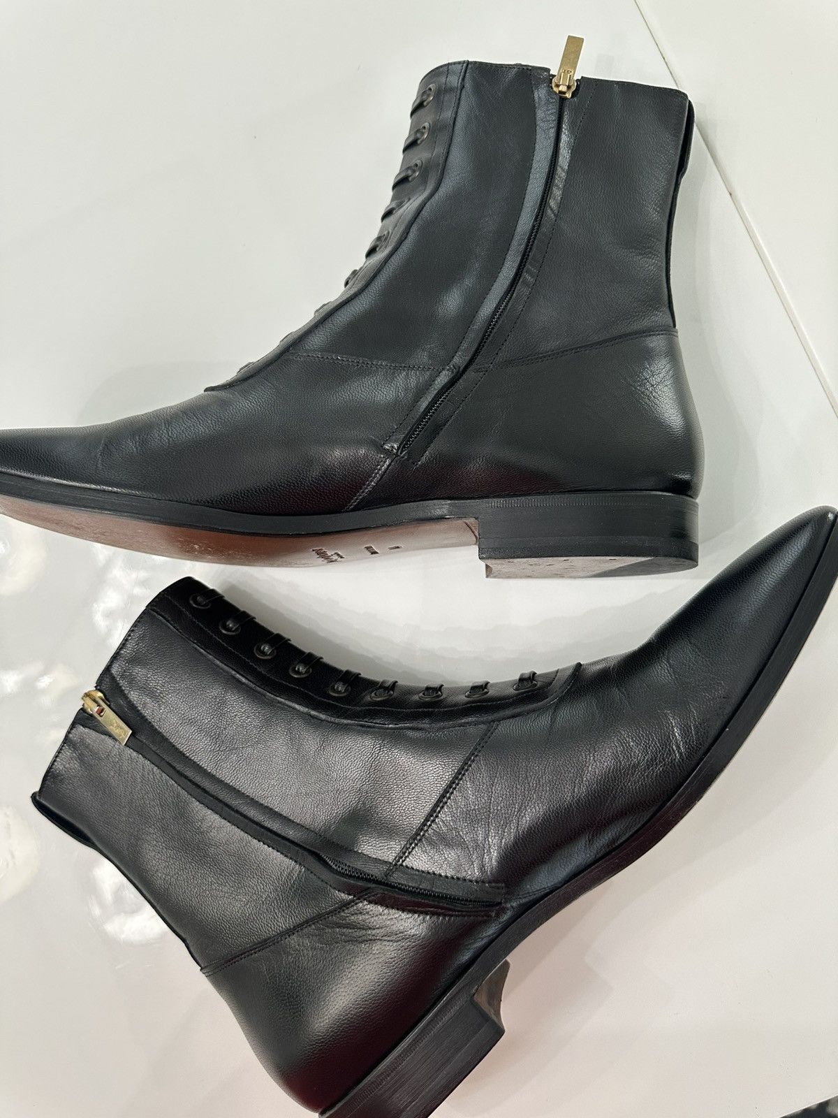 Yves Saint Laurent Yves Saint Laurent Men's Leather Booties Size US 11 / EU 44 - 3 Thumbnail