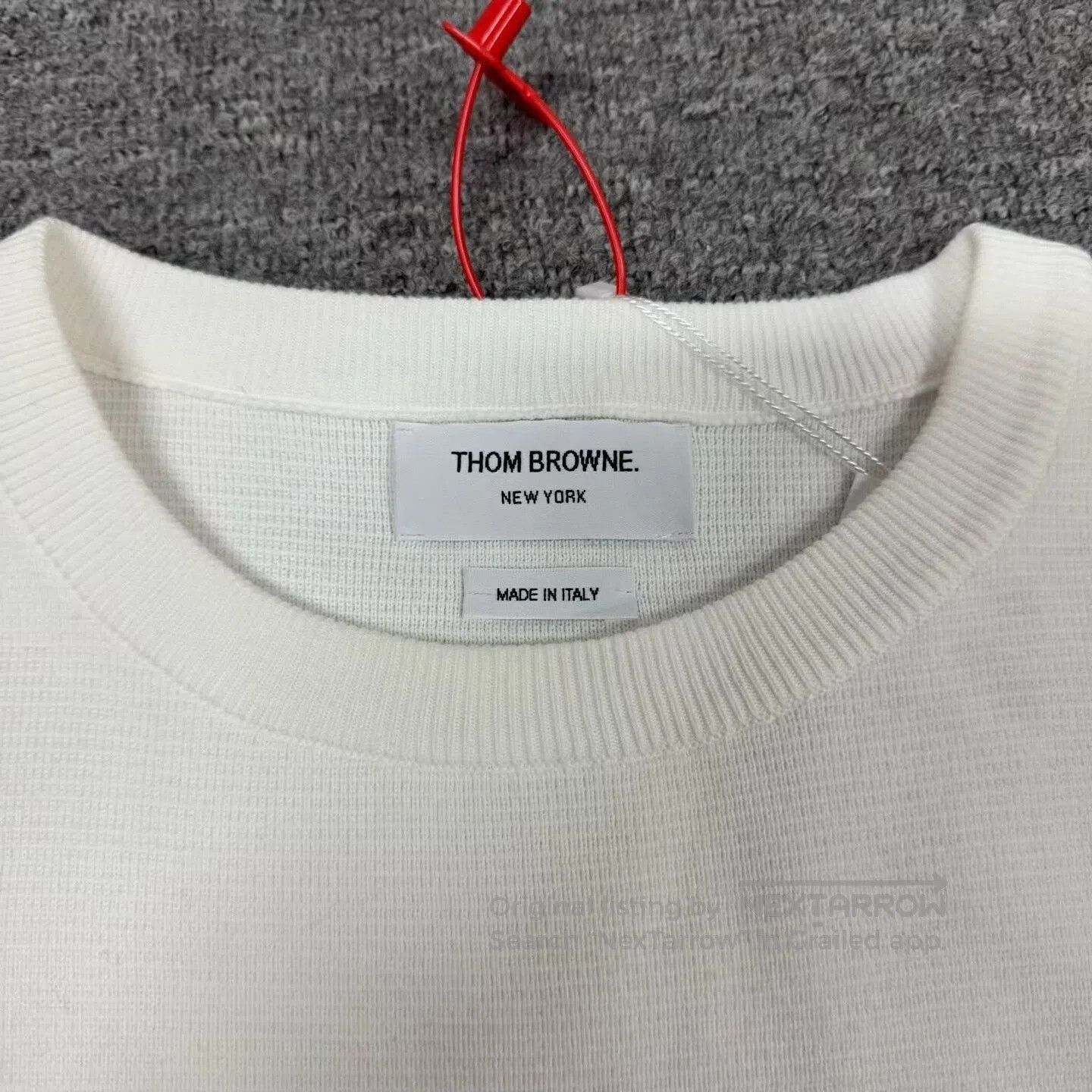 Thom Browne thom browne striped knit sweater in white. Size US M / EU 48-50 / 2 - 5 Thumbnail