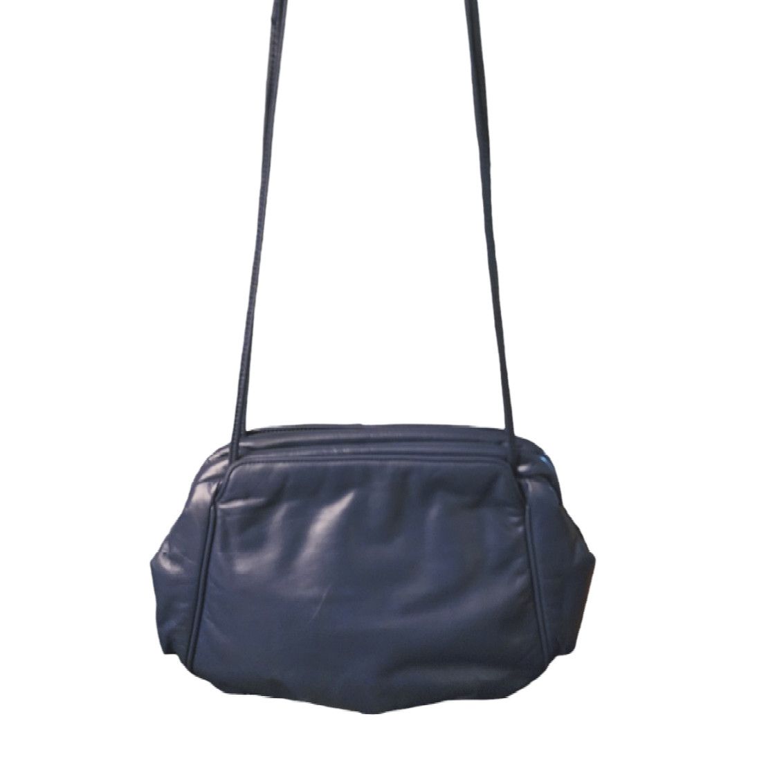 Other Unbranded blue, all leather clutch shoulder bag Size ONE SIZE - 1 Thumbnail
