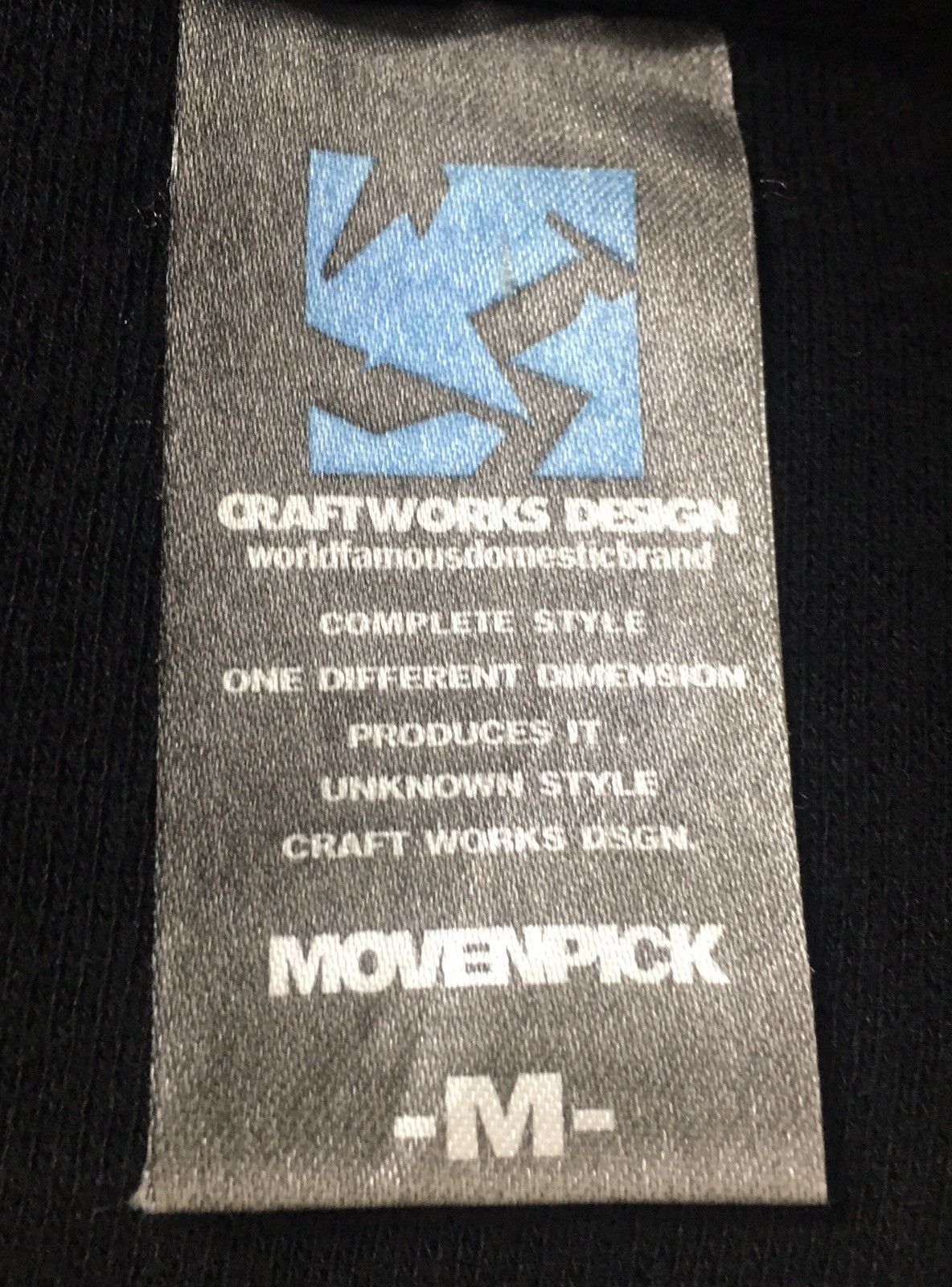 Japanese Brand Craftworks Design Movenpick Black Triple Star Baseball Hodie Size US M / EU 48-50 / 2 - 10 Thumbnail