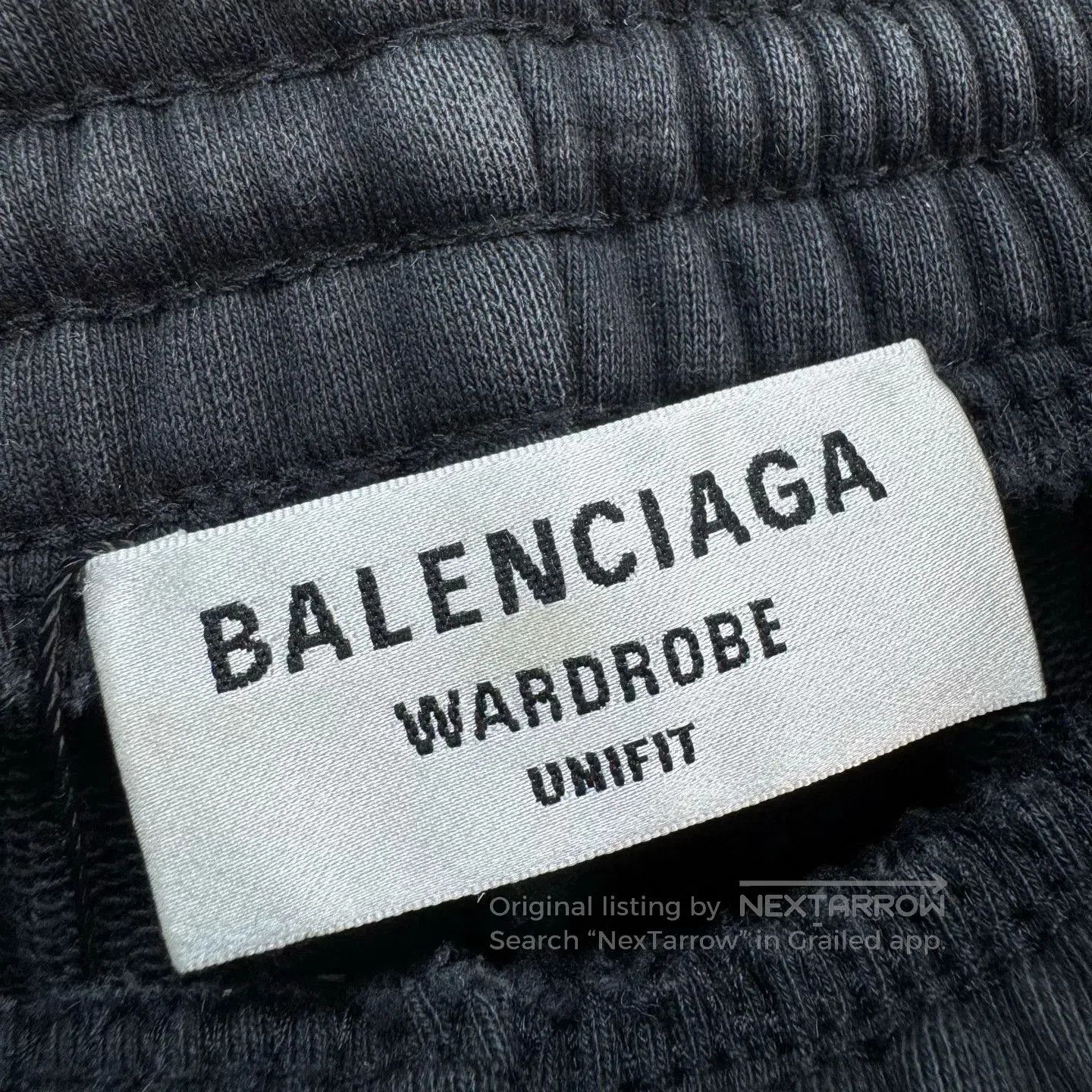 Balenciaga Balenciaga Black Embroidered Letter Shorts. Size US 26 / EU 42 - 6 Thumbnail