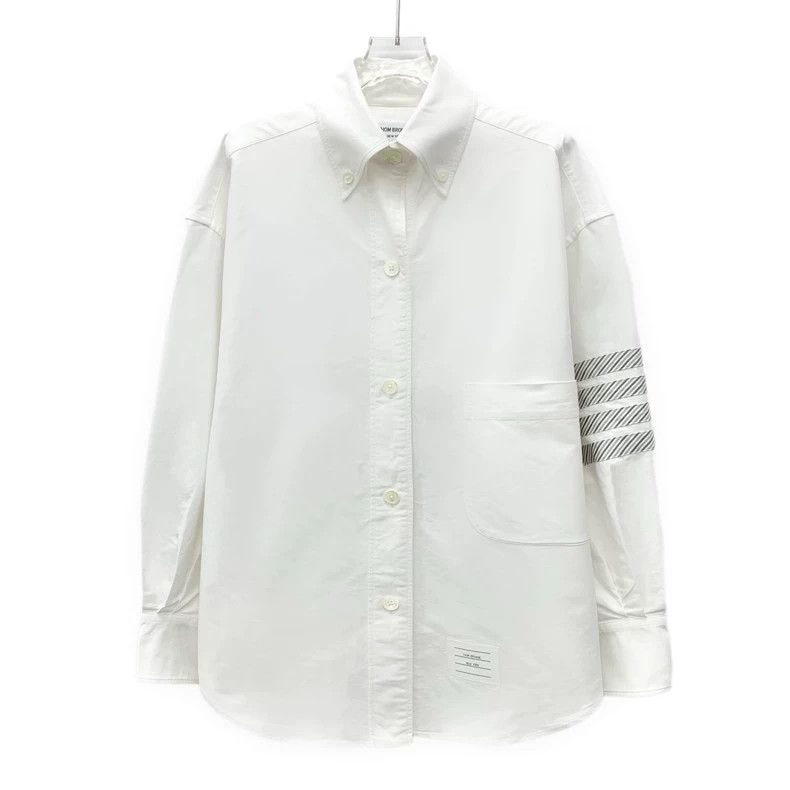 Thom Browne Thom browne Size 38 White classic four-bar cotton lapel si Size US XXS / EU 40 - 1 Thumbnail