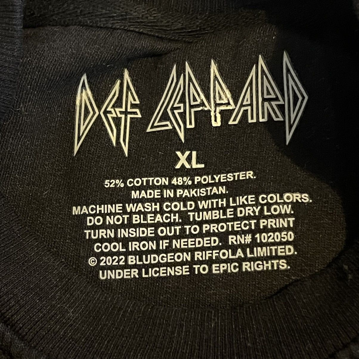 Def Leppard Def Leppard Sweater Adult XL Black Crew Neck Pullover Size US XL / EU 56 / 4 - 3 Thumbnail