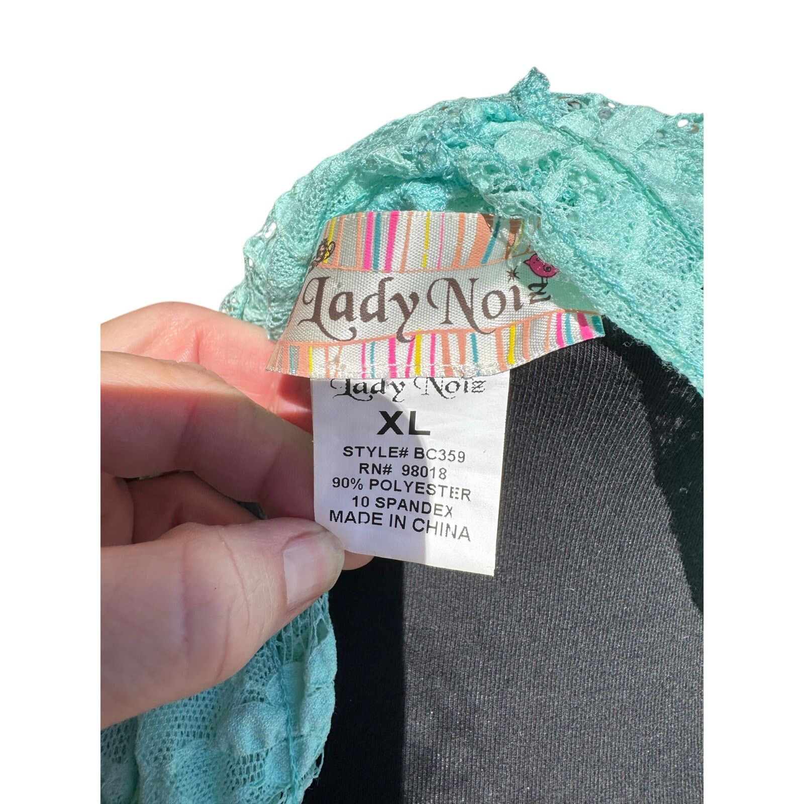 Other Lady Noiz Lace Cardigan | Mint Green | Size XL Size XL / US 12-14 / IT 48-50 - 6 Thumbnail