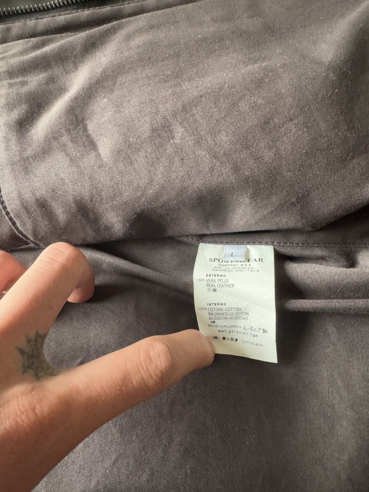 Stone Island Vintage leather jacket stone island x streetwear Size US L / EU 52-54 / 3 - 7 Thumbnail