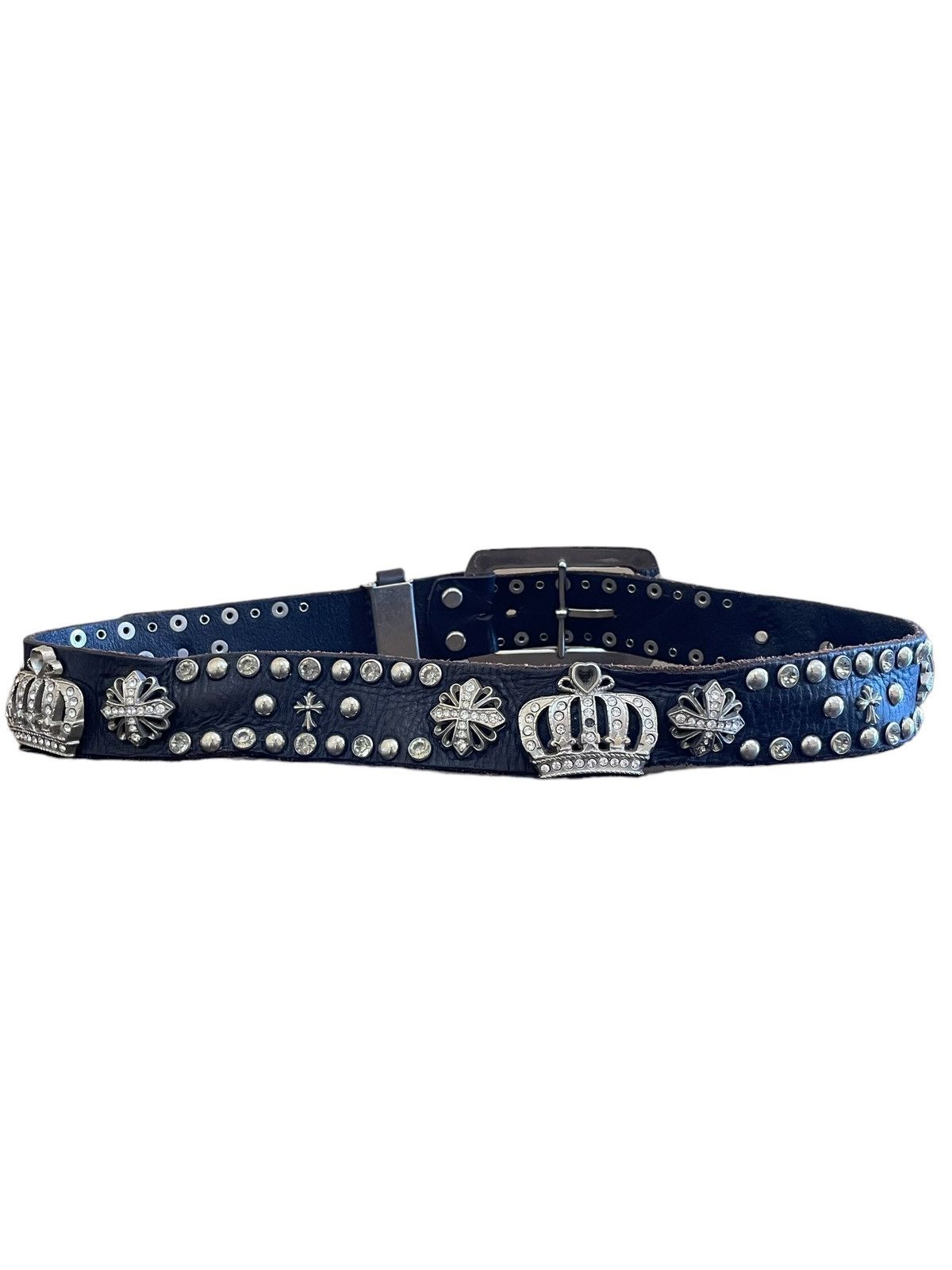 Hysteric Glamour × Japanese Brand Vintage Beach Sound Japan Cemetery Cross StudLeather Belt Size ONE SIZE - 12 Thumbnail