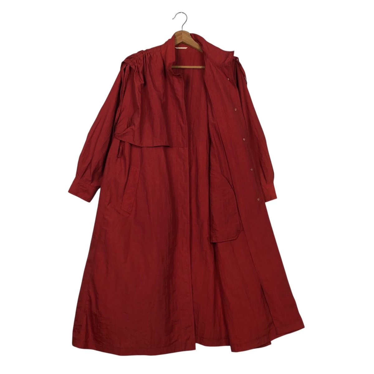 Designer × Japanese Brand × Vintage 📌Rich Red Vintage Long Jacket Tokyo Style Issey Miyake Size US M / EU 48-50 / 2 - 13 Thumbnail
