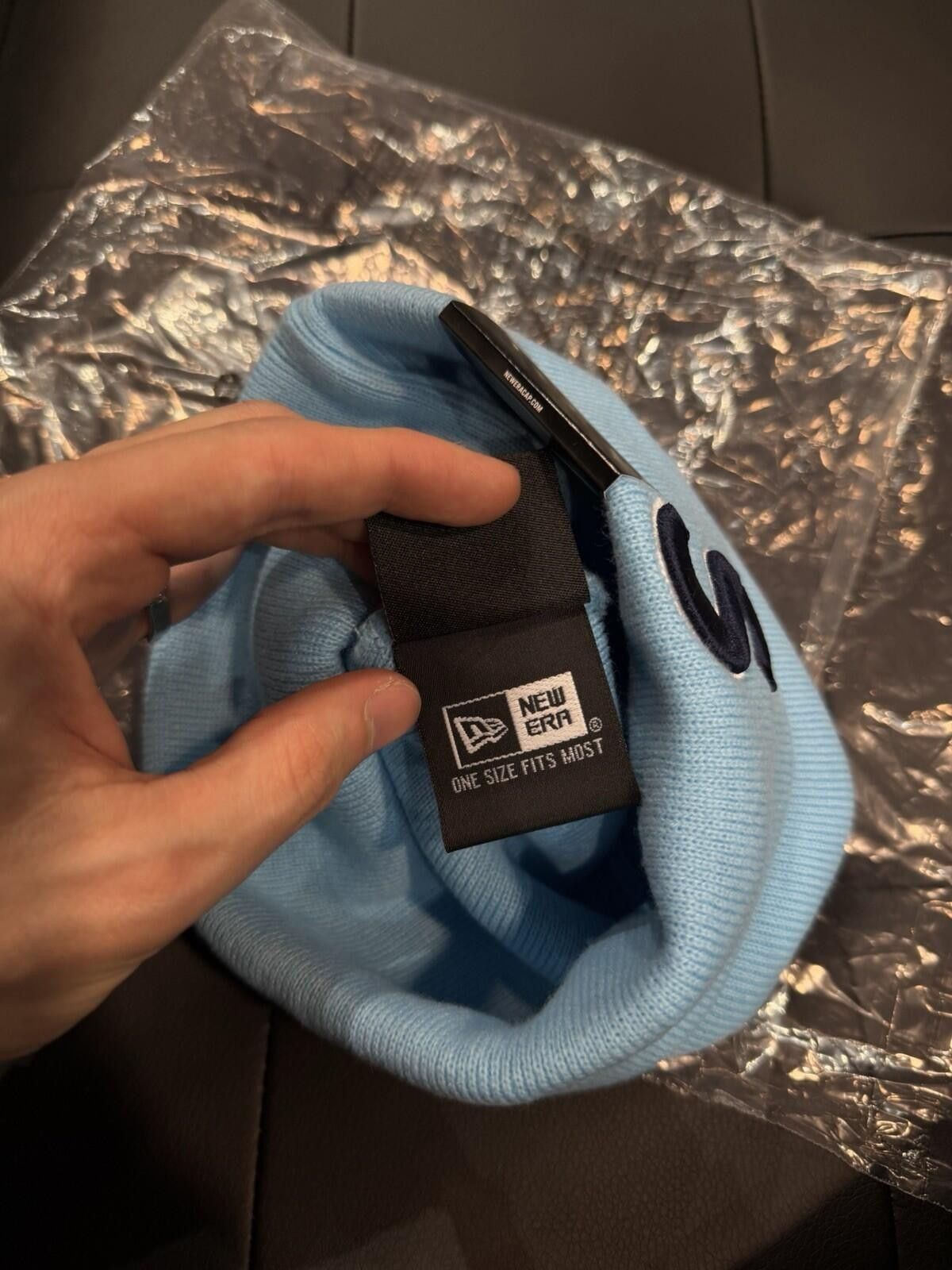 Supreme Supreme New Era Devil S Logo Beanie - Blue - Brand New Size ONE SIZE - 4 Thumbnail