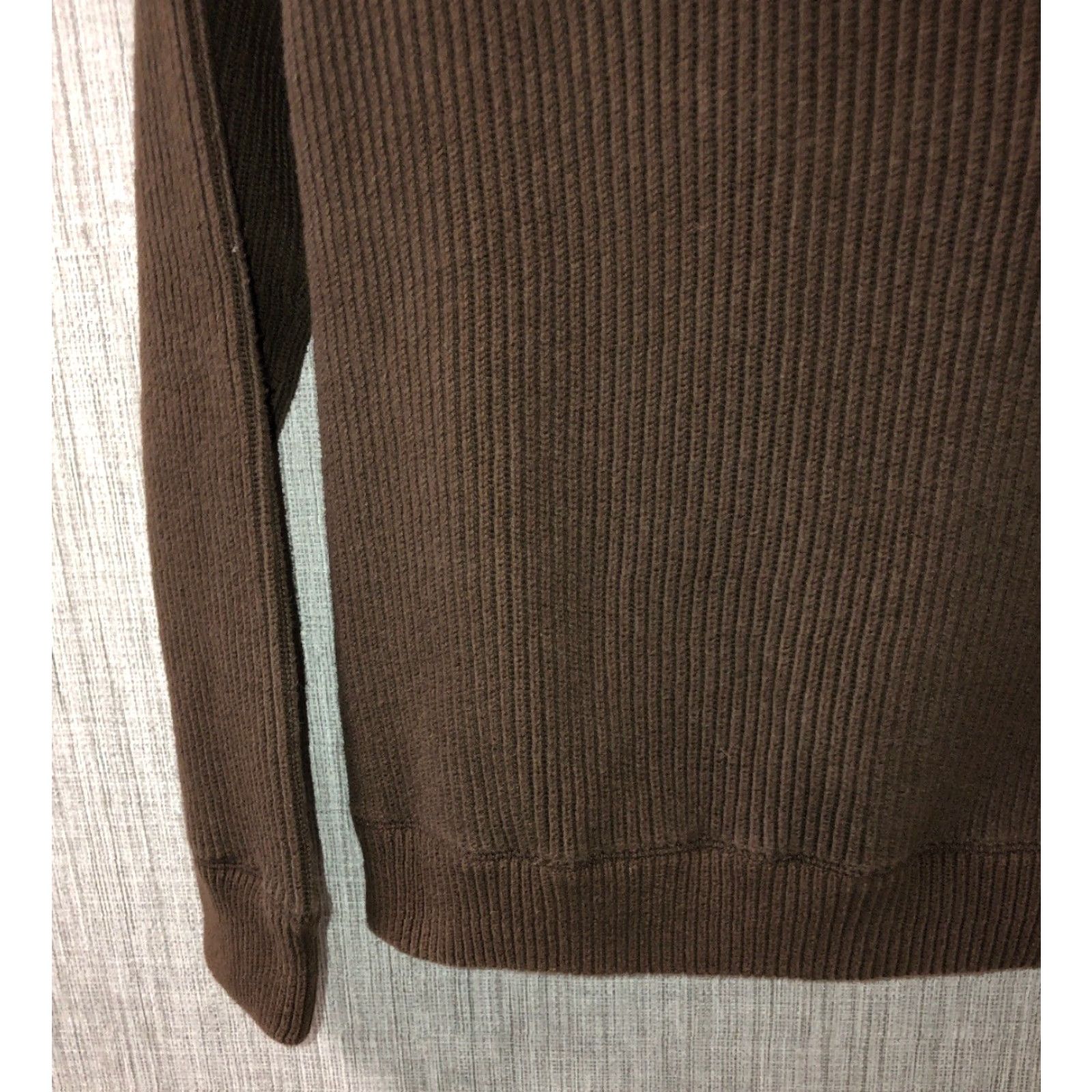 Lucky Brand VINTAGE Lucky Brand Men's Sweater 1/4 Button Up Long Sleeve Cotton Size XL Brown Size US XL / EU 56 / 4 - 4 Thumbnail