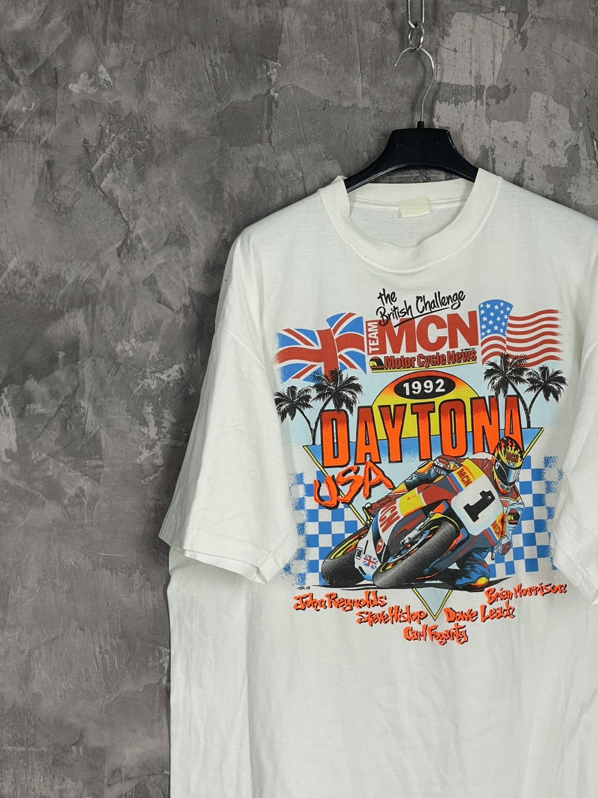 Harley Davidson × Vintage Daytona Beach Bike Week Motorcycle T-Shirt Size US L / EU 52-54 / 3 - 3 Thumbnail