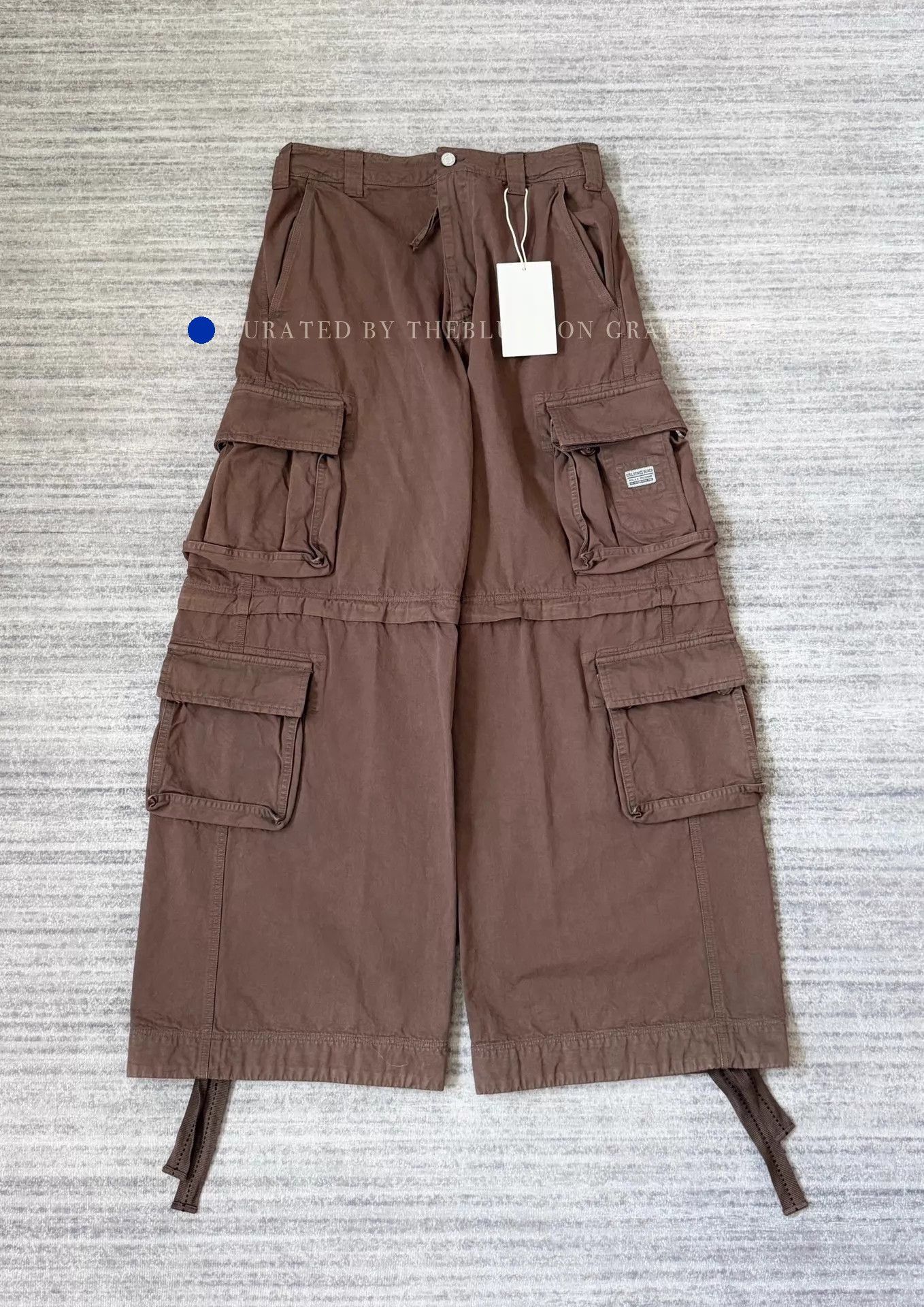 ERL Brown Removable Zip Cargo Shorts Size US 30 / EU 46 - 1 Thumbnail
