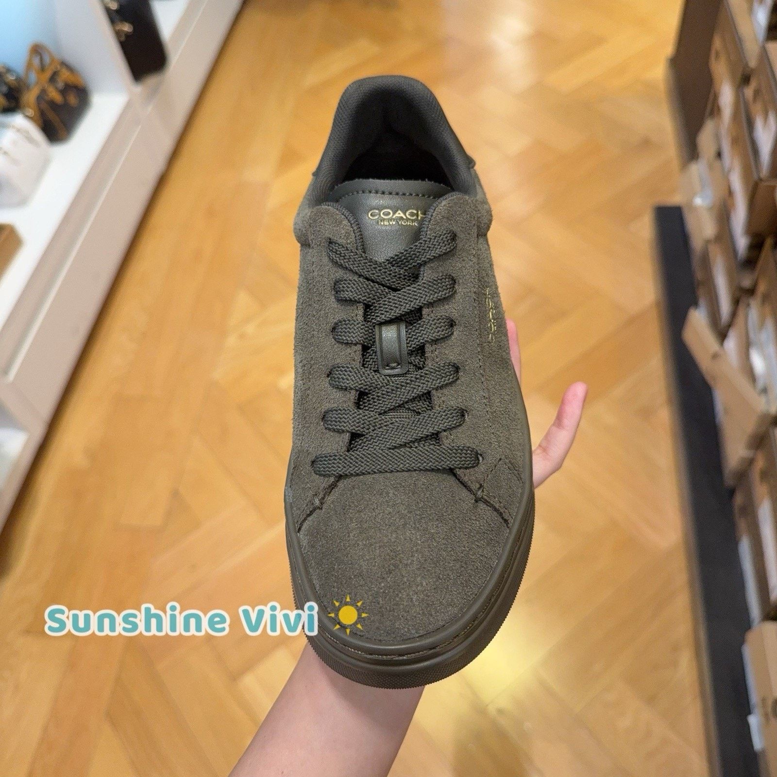 Coach NWT Coach Women's High Line Sneaker Olive CCI49 US 8 Size US 8 / IT 38 - 2 Thumbnail