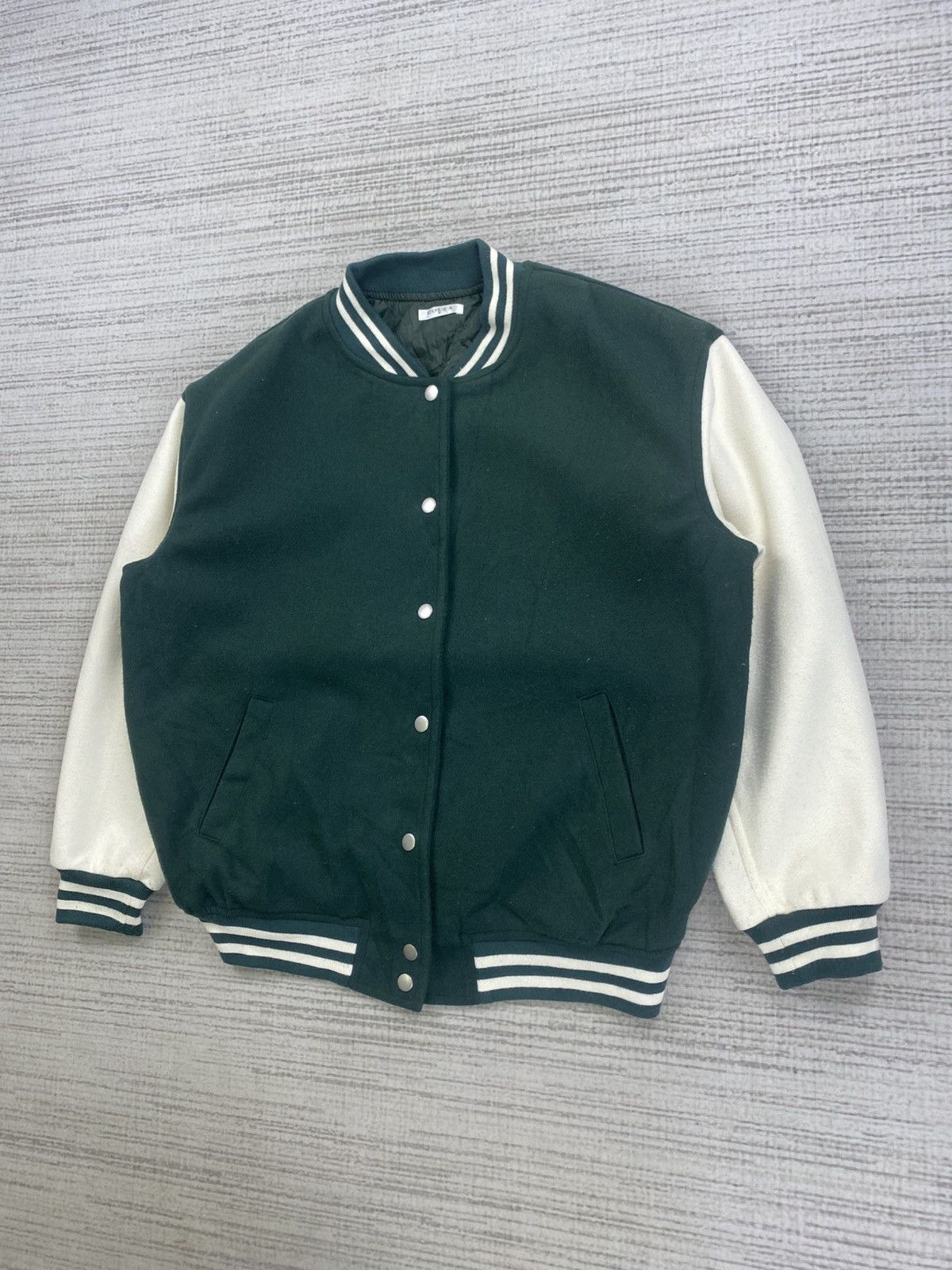 Japanese Brand × Vintage Vintage C.O.R.Z.A Premium Forest Green Button Varsity Jacket Size US L / EU 52-54 / 3 - 4 Thumbnail
