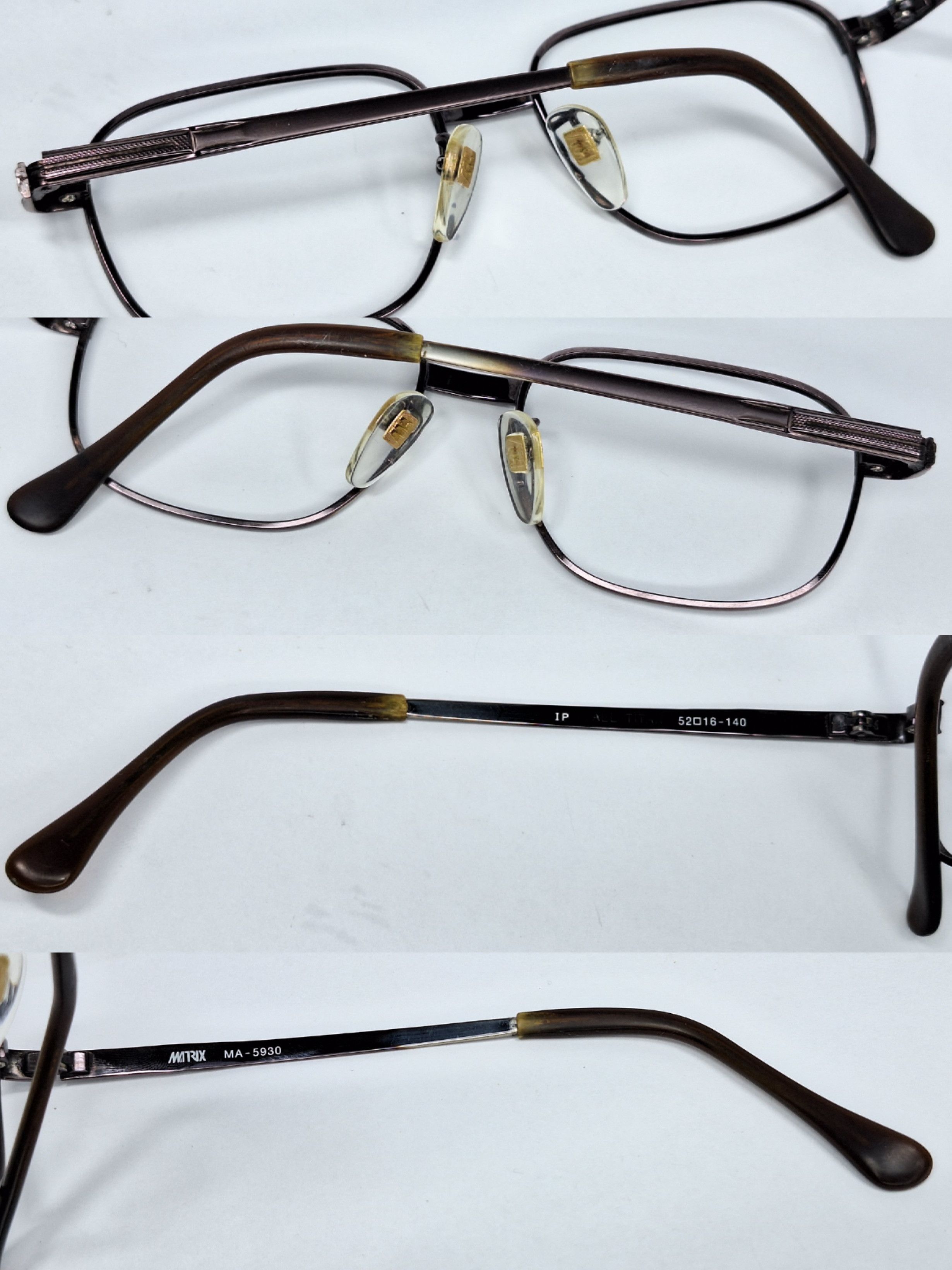 Vintage Matrix MA-5930 All Titan IP Ion Plating Glasses All Titanium Size ONE SIZE - 3 Thumbnail