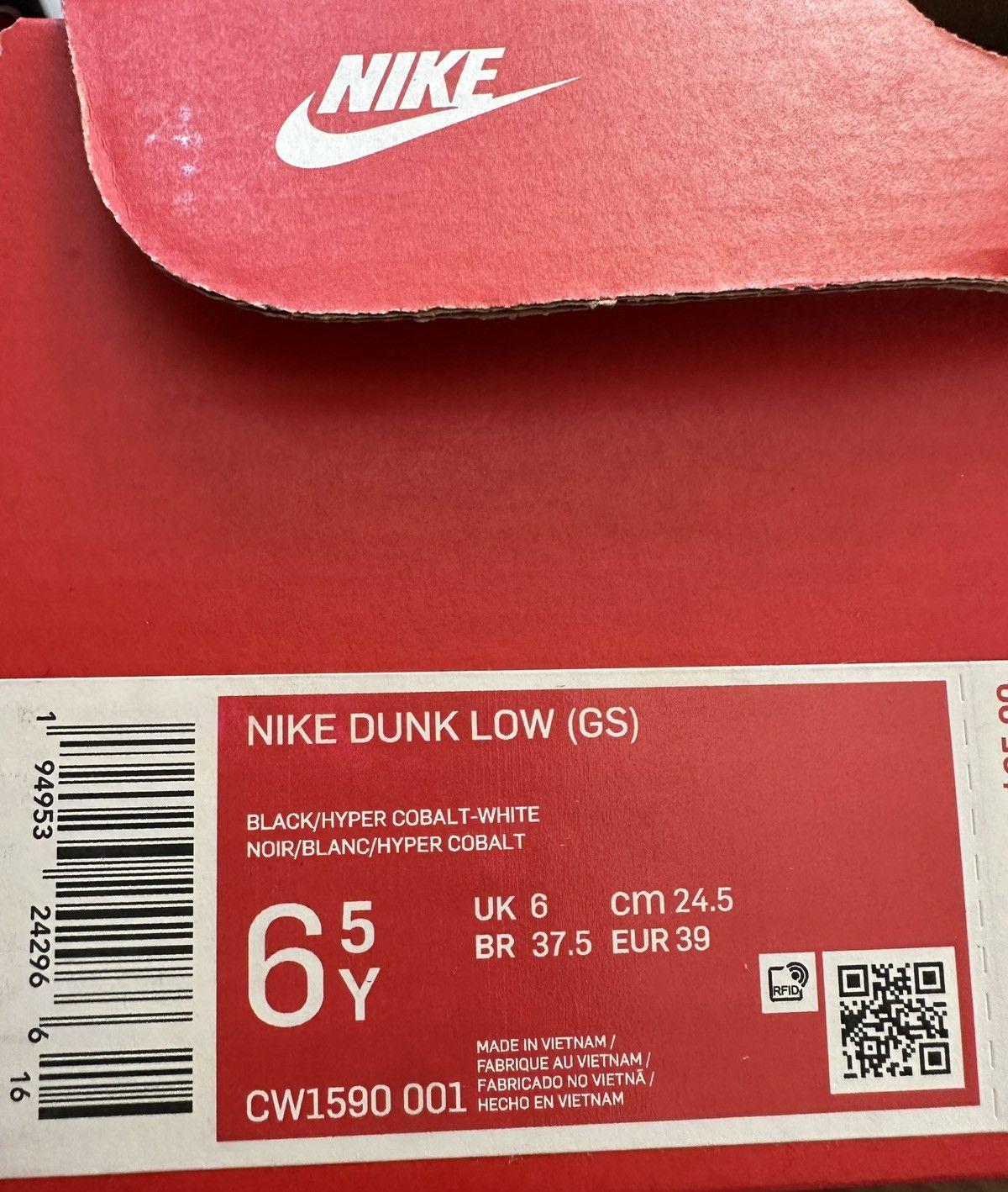 Nike Nike Dunk Low Blue Cobalt Size US 6.5 / EU 39-40 - 9 Thumbnail