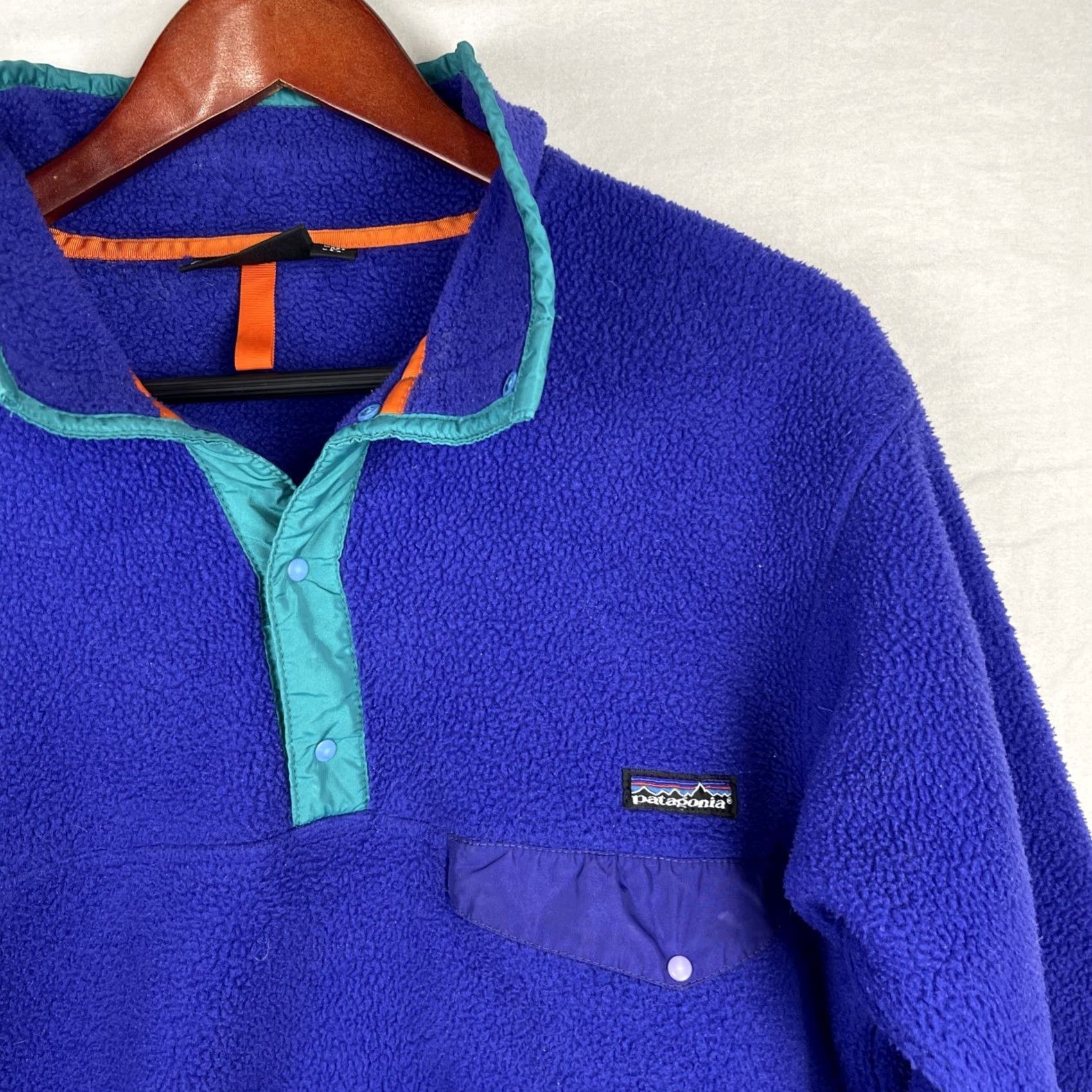 Patagonia VINTAGE Patagonia Snap-T Jacket Mens Small Synchilla Fleece Purple USA Size US S / EU 44-46 / 1 - 3 Thumbnail