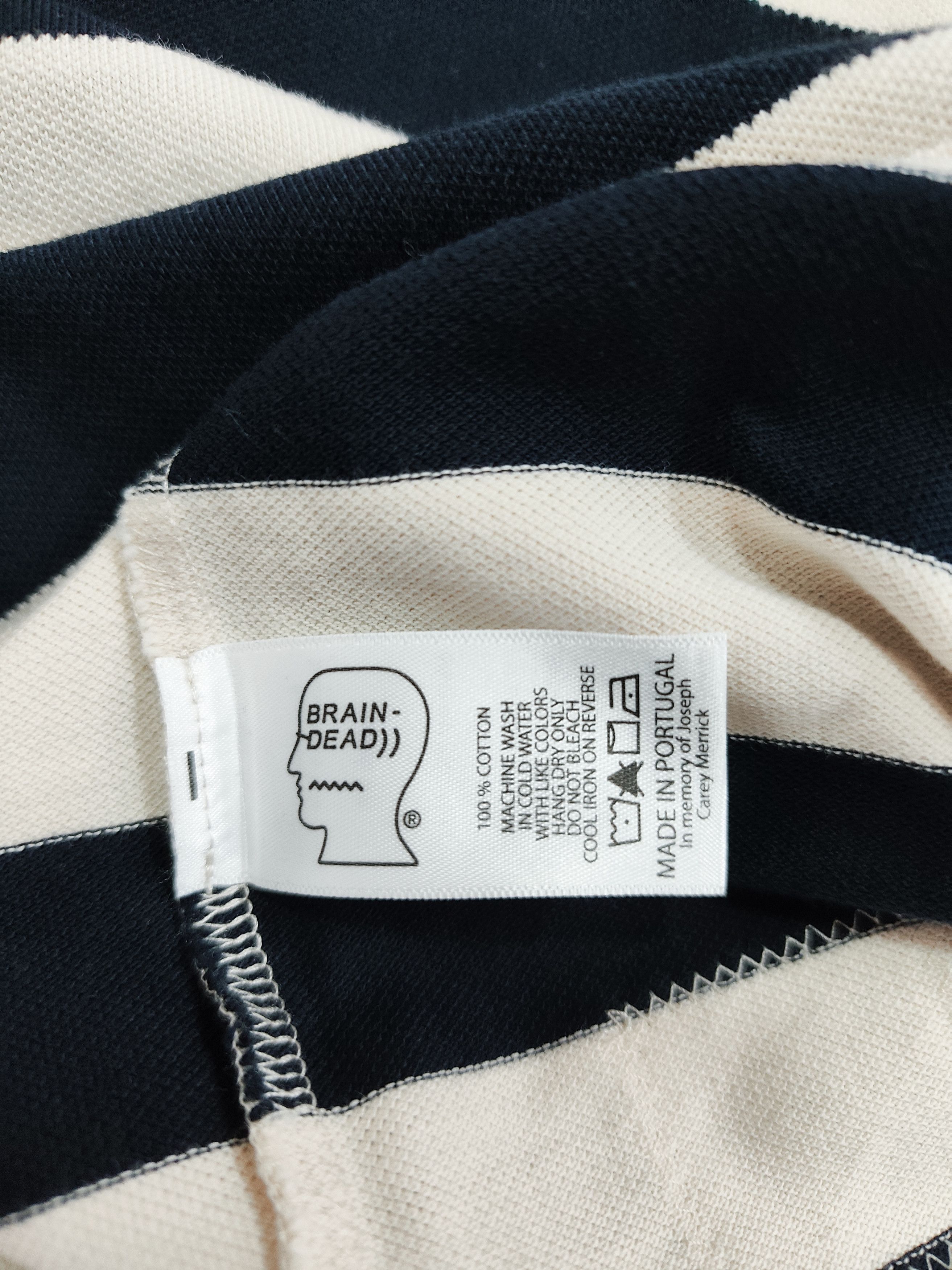 Brain Dead Brain dead x A.P.C. "Striped Pique Polo" Size US L / EU 52-54 / 3 - 6 Thumbnail