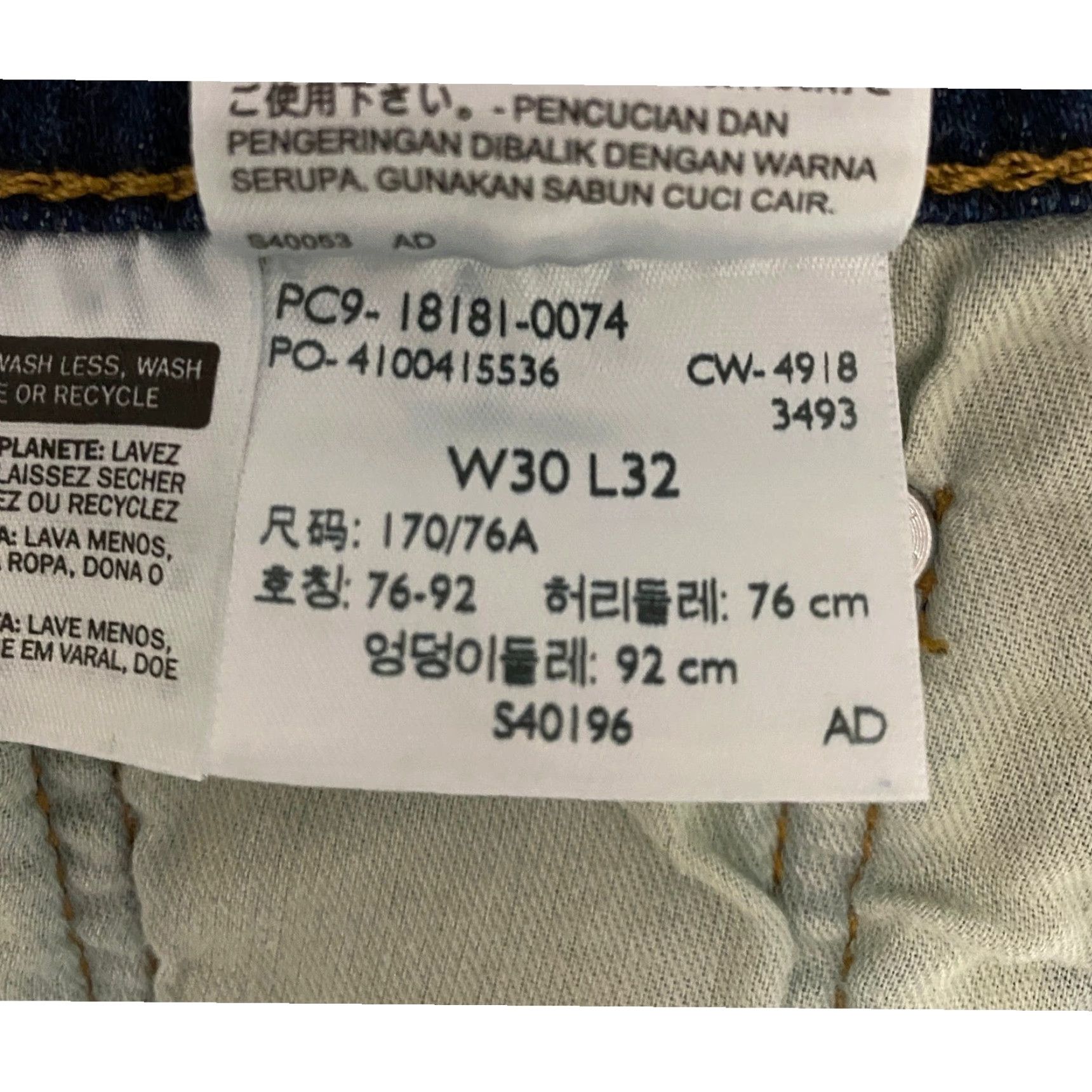 Levi's Levi's 541 Jeans Slim Tapered Athletic Stretch Denim Blue 30x30 Men Size US 30 / EU 46 - 4 Thumbnail