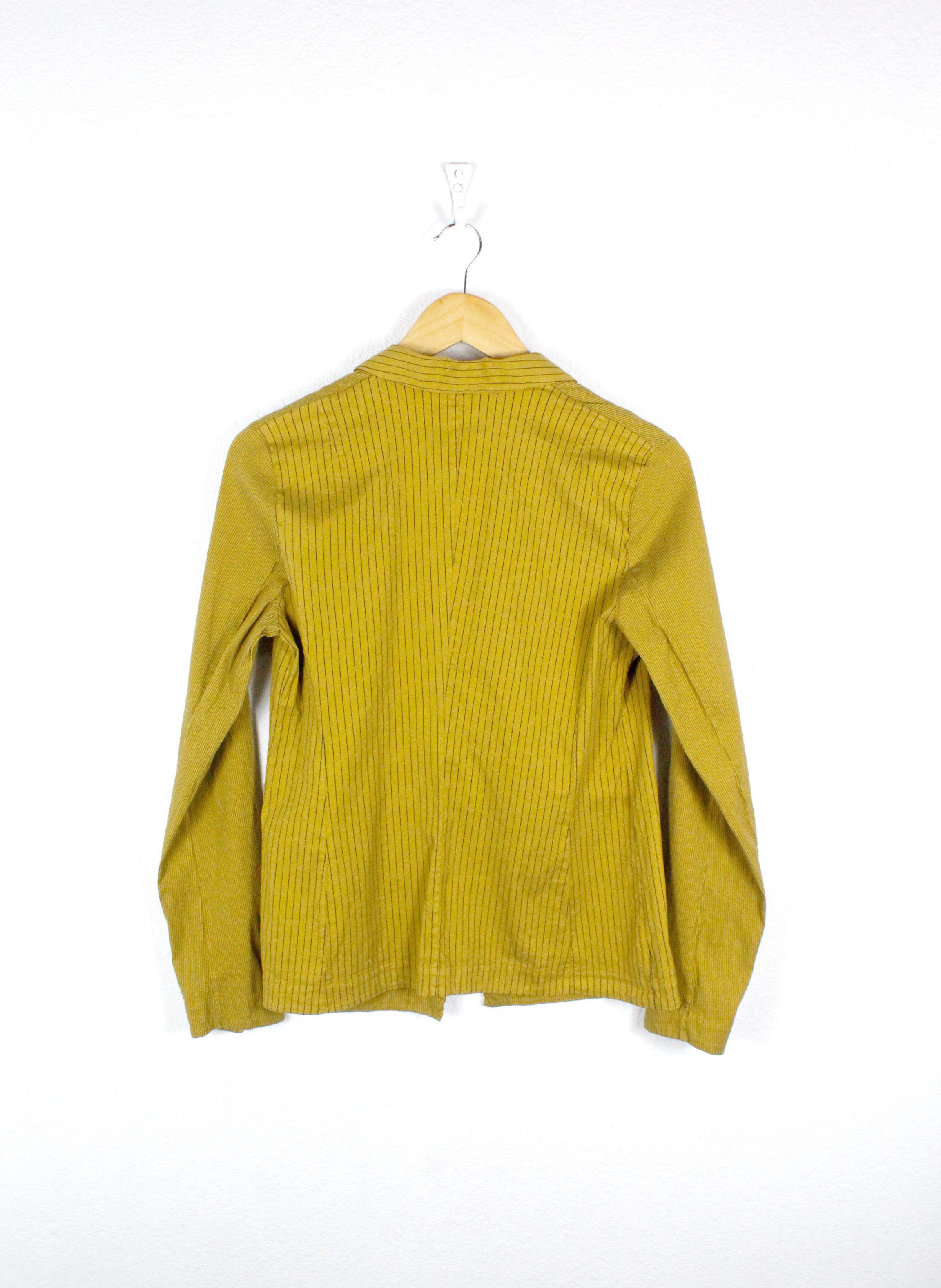 Transit × Transit Uomo Womens Transit Par-Such Gold Cotton Silk Blazer Jacket Size M / US 6-8 / IT 42-44 - 4 Thumbnail