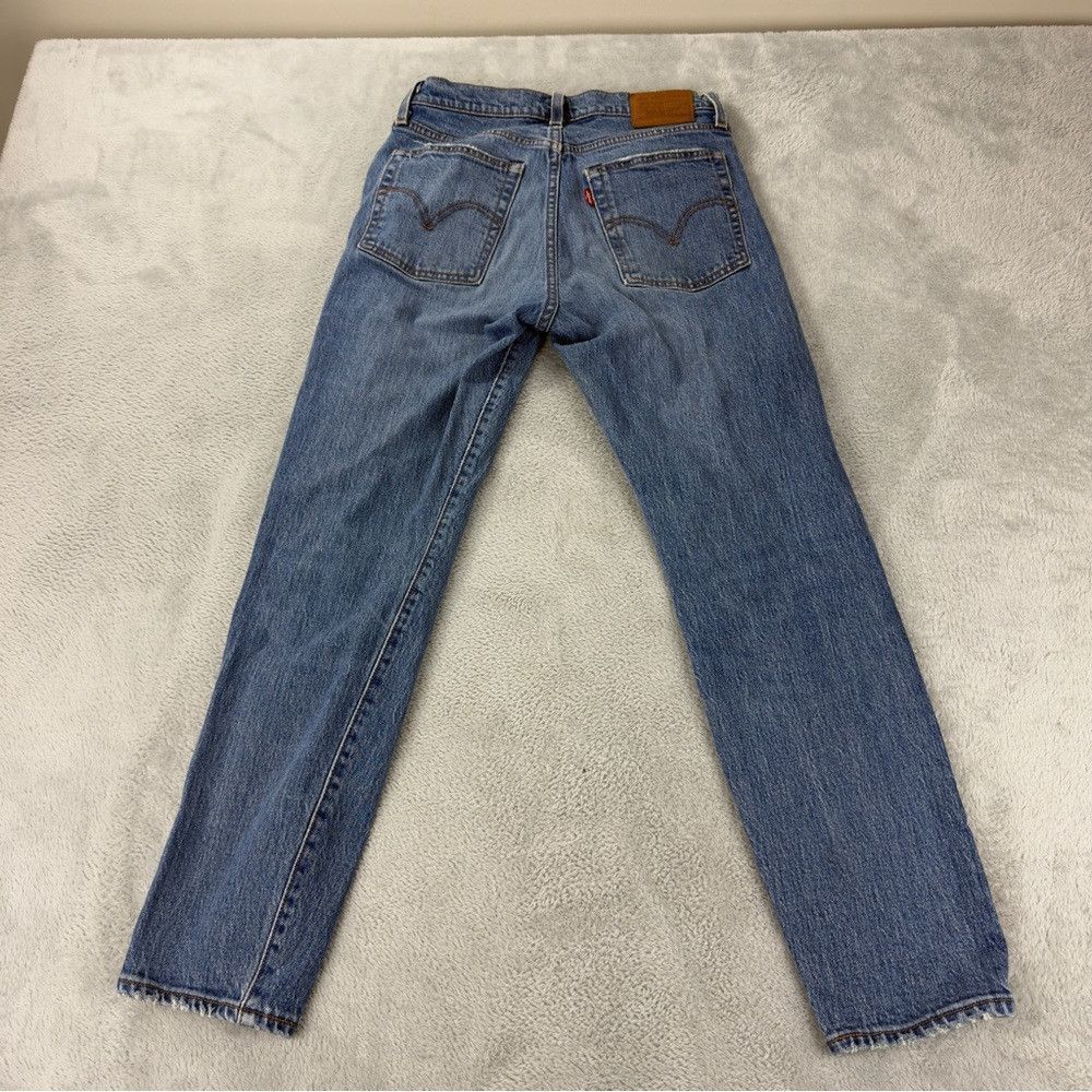 Levi's Levi's Women's Size 27x 26 Wedgie Button Fly Blue Denim Jea Size 27" / US 4 / IT 40 - 6 Thumbnail