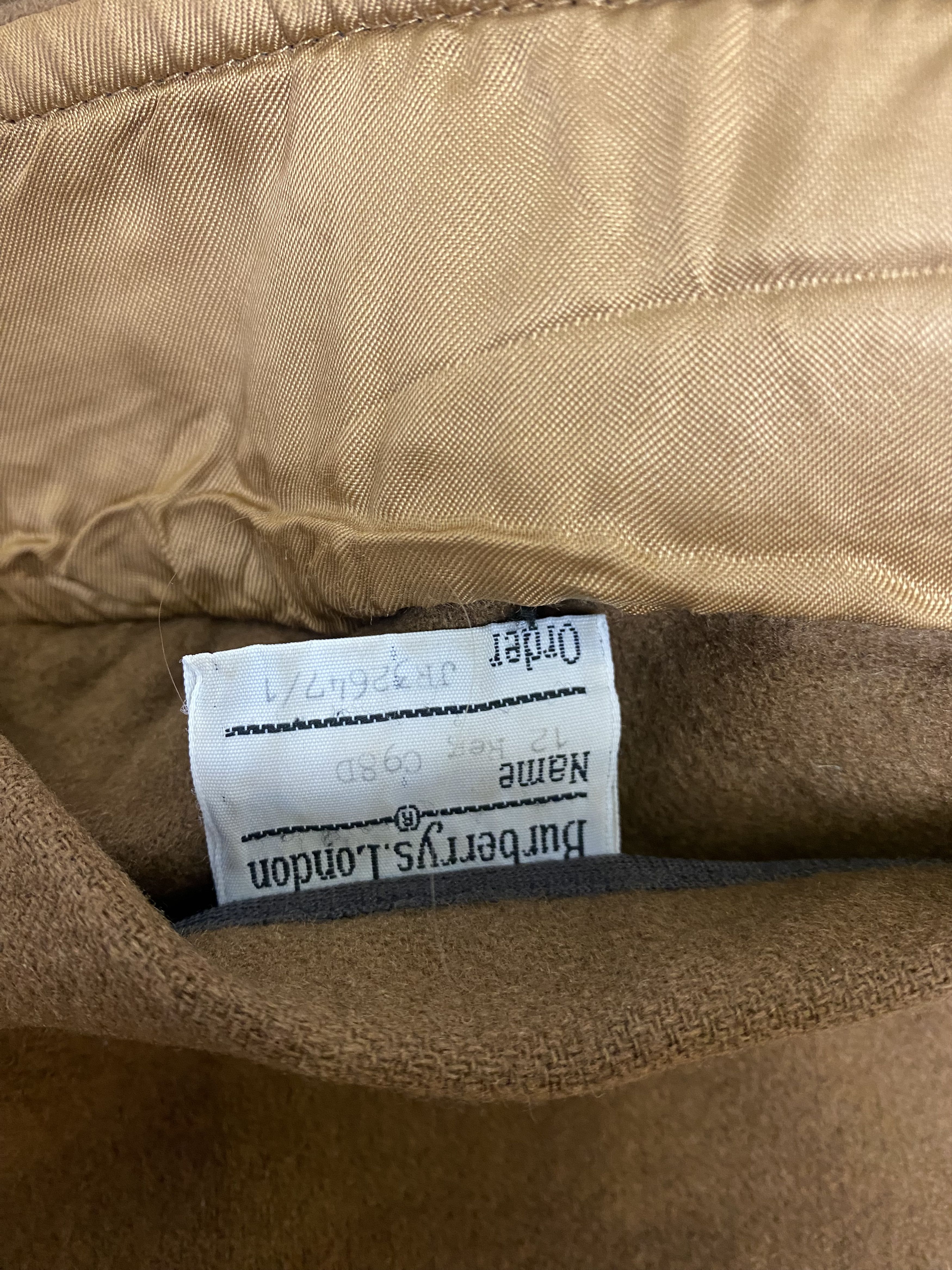 Burberry Vintage Nova Check Wool Duffle Coat