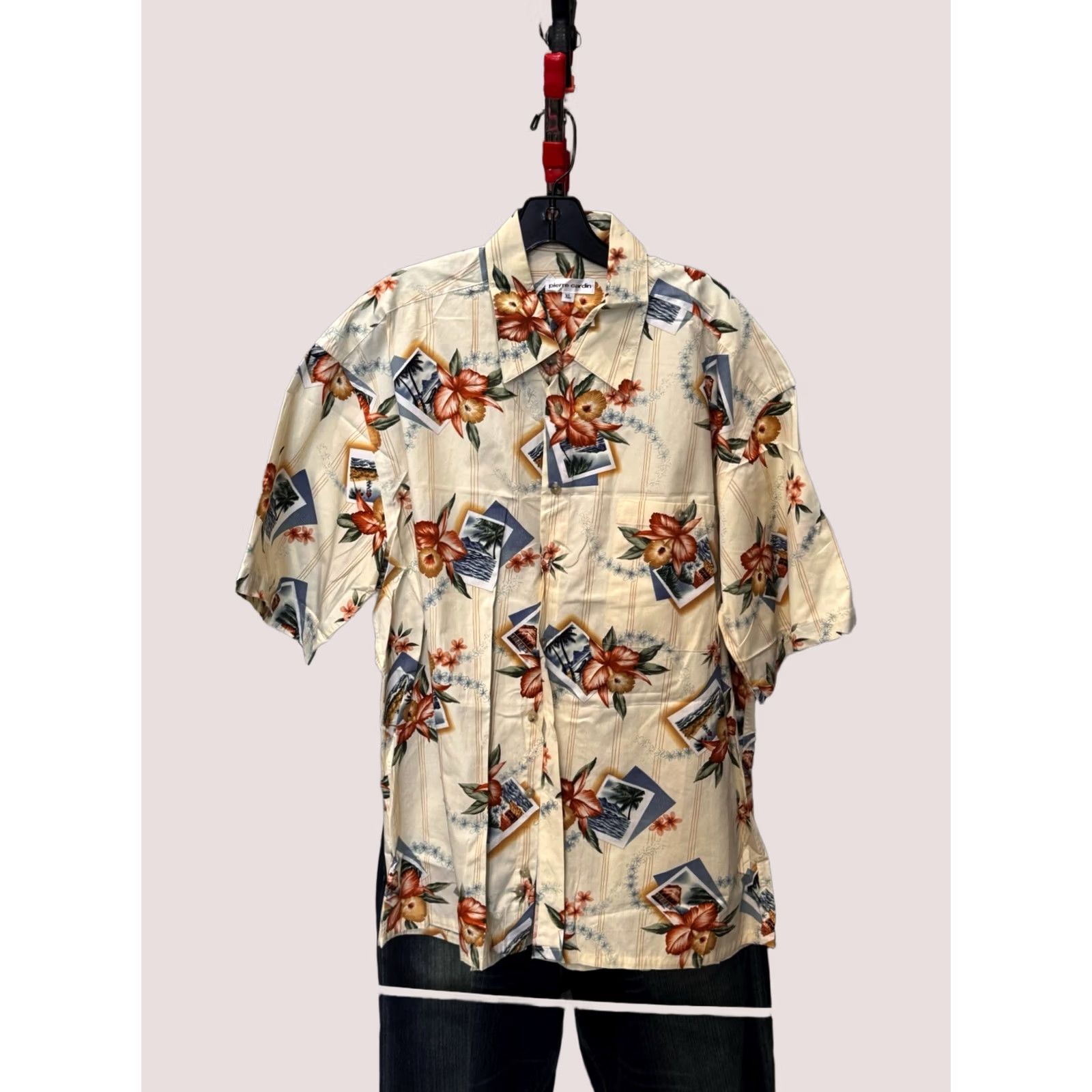 Pierre Cardin Pierre Cardin Ctn Hawaiian Shirt XL Short Sleeve Button Up Men Multicolor Shirt Size US XL / EU 56 / 4 - 1 Thumbnail