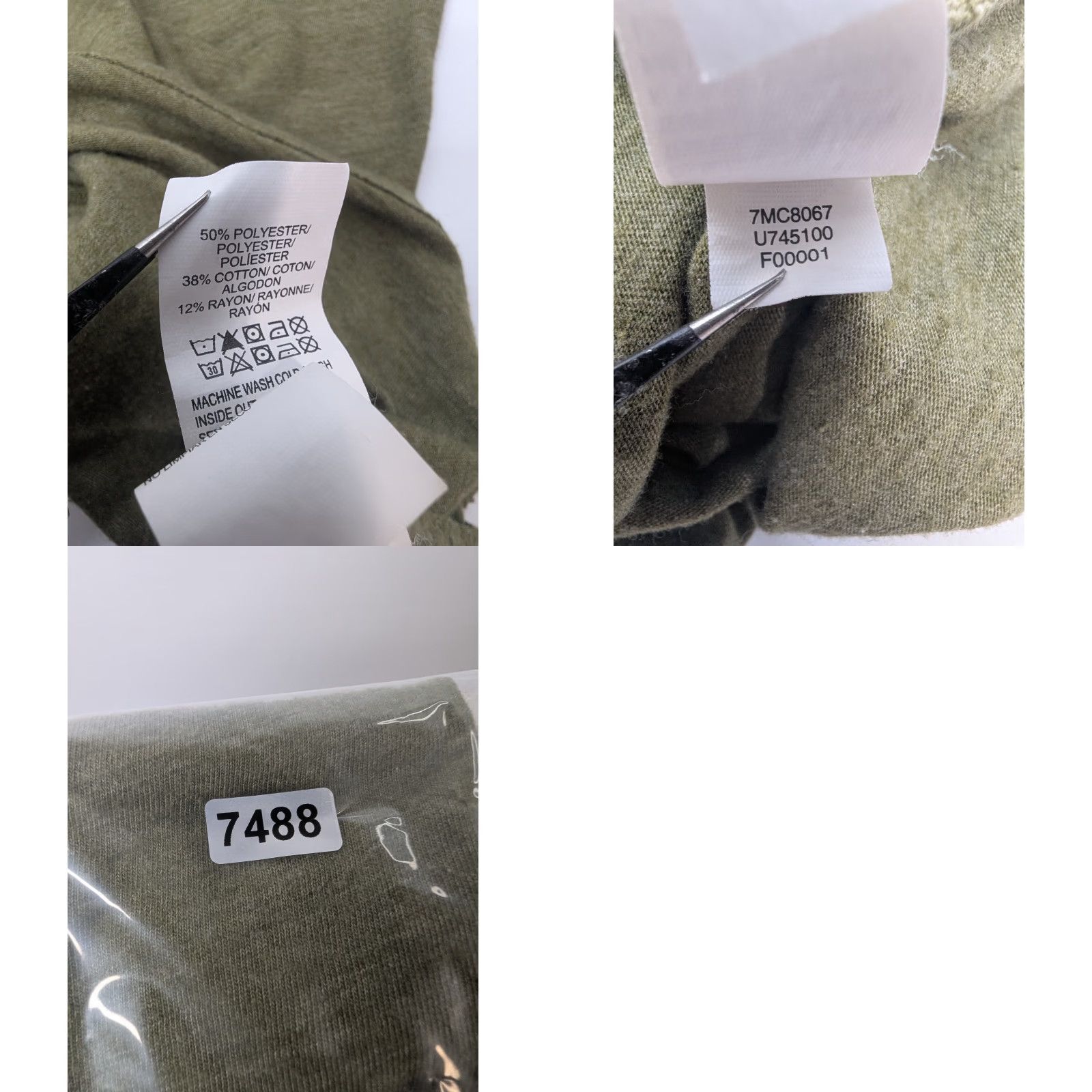 Lucky Brand Lucky Brand T-Shirt Adult M Olive Green Graphic Print Logo Crew Neck Short Sleeve Vintage No Size US M / EU 48-50 / 2 - 8 Thumbnail