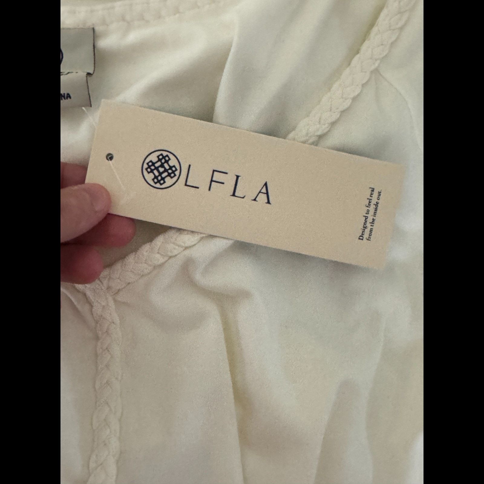 Other Laurie Felt 2X White Bamboo Blend V-Neck Tunic Top Size XXL / US 16-18 / IT 52-54 - 12 Thumbnail