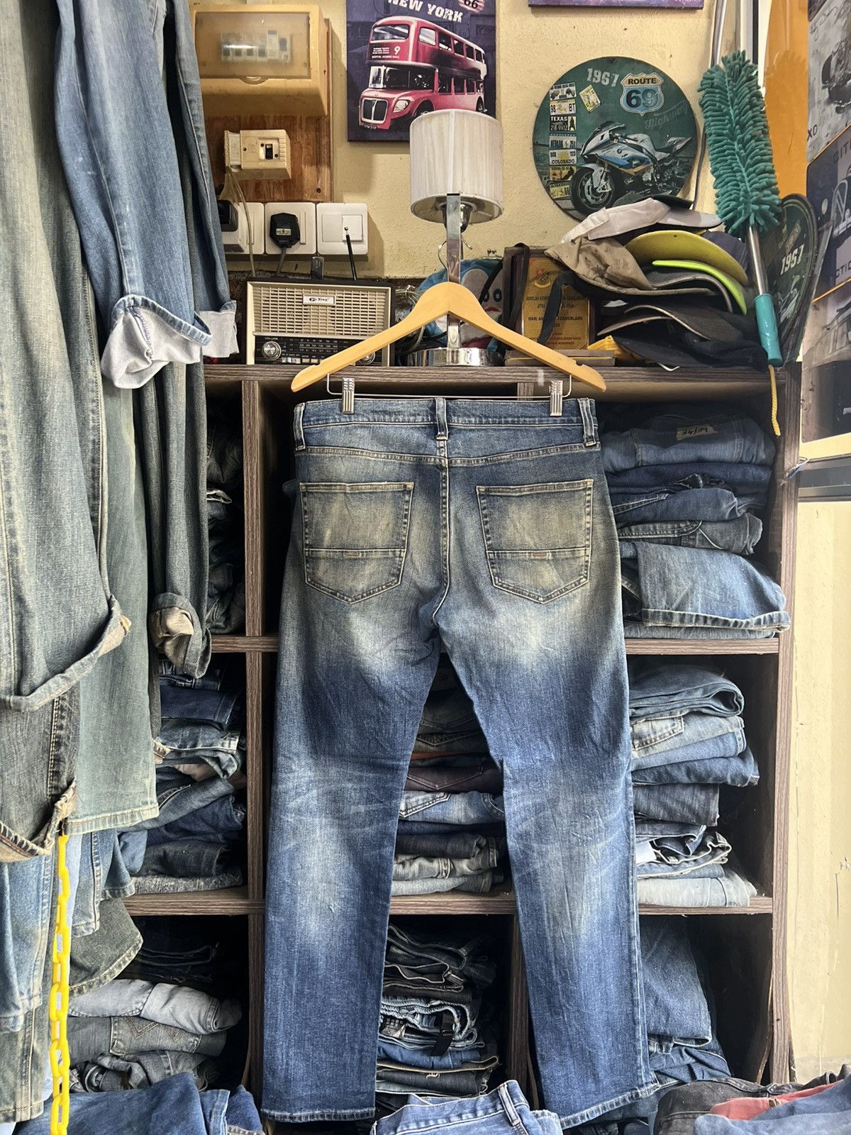 Japanese Brand 🔥Back Number Distressed Denim Size US 34 / EU 50 - 12 Thumbnail