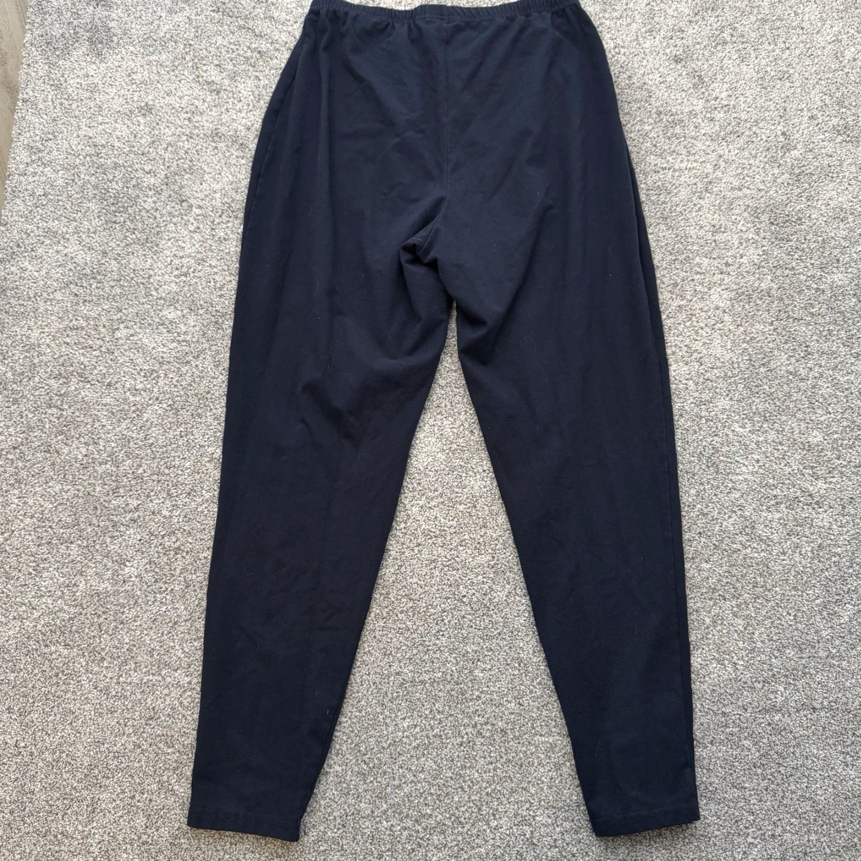 Vintage Women with Control Pants 1XT Plus Tall Minimalist Blue Elastic Comfort Workwear Pants Size 40" / US 18 - 8 Thumbnail