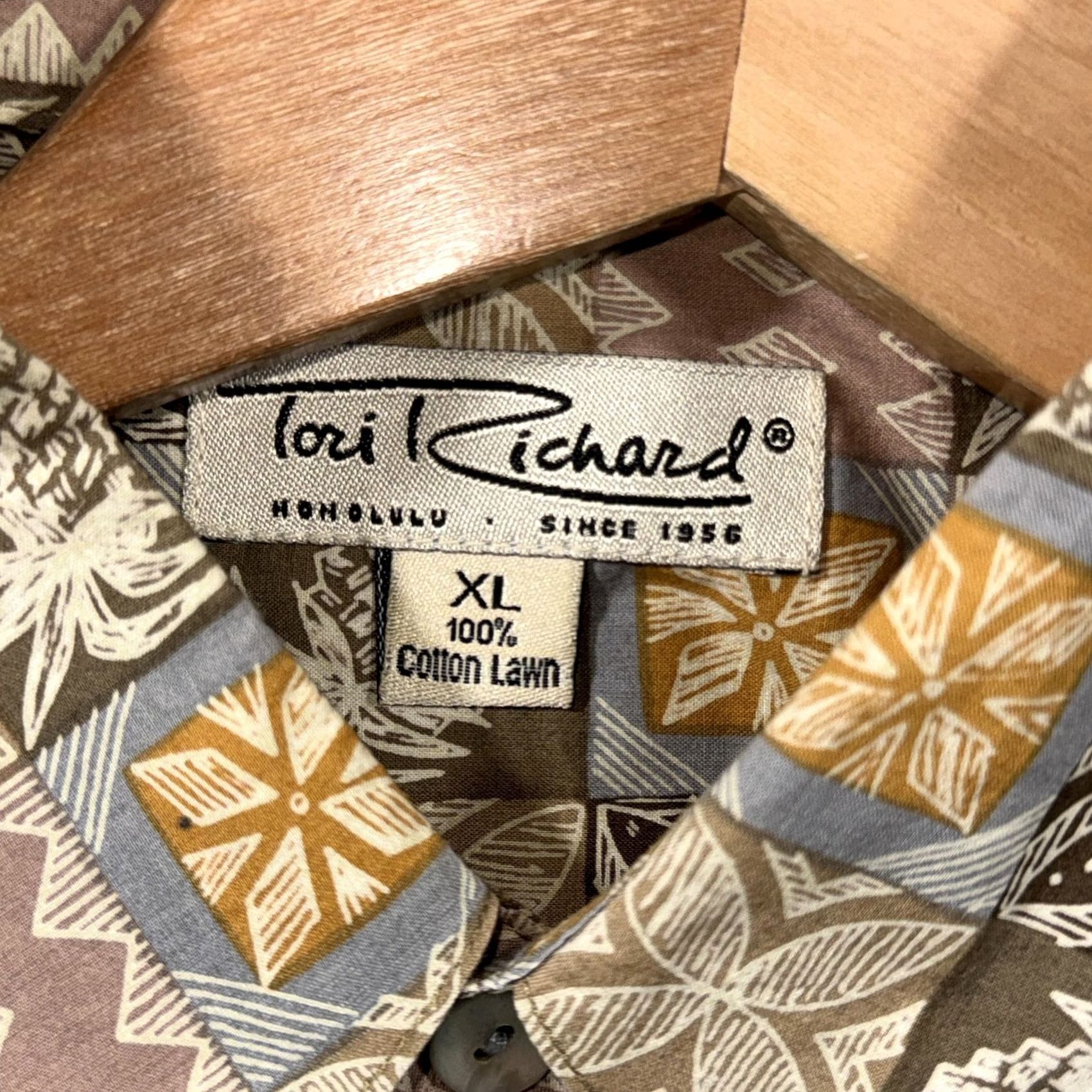 Tori Richard Tori Richard Shirt Mens XL Brown Pineapple Aloha Hawaiian Cotton Button Front Size US XL / EU 56 / 4 - 3 Thumbnail