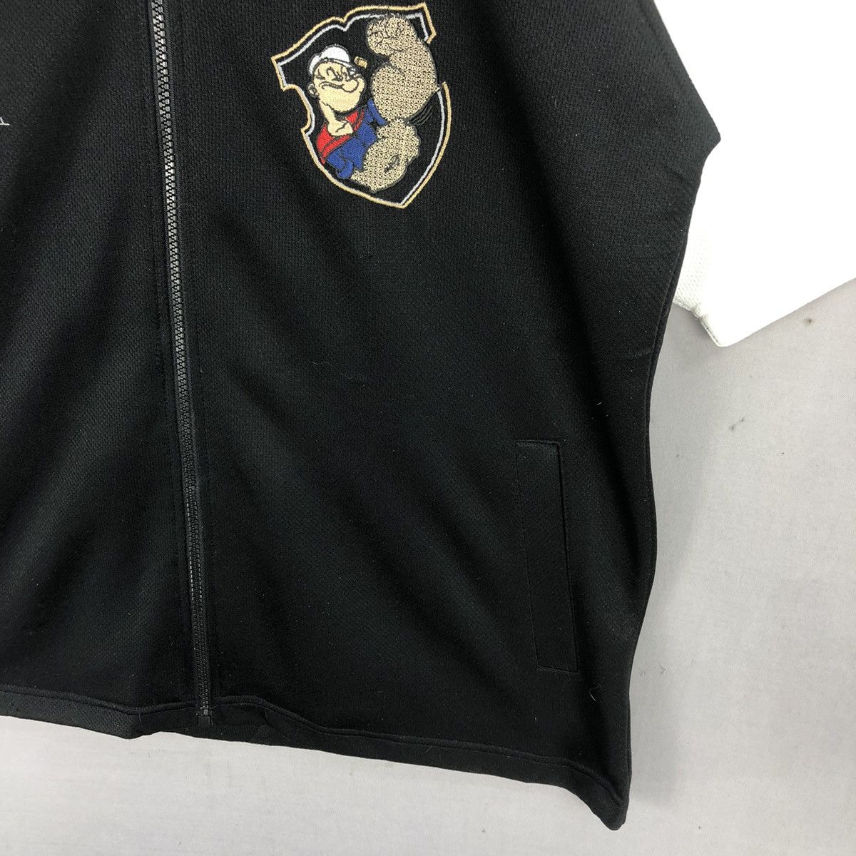Cartoon Network Vintage Official Popeye Embroidered Big Logo Zipper Jacket Size US M / EU 48-50 / 2 - 4 Thumbnail