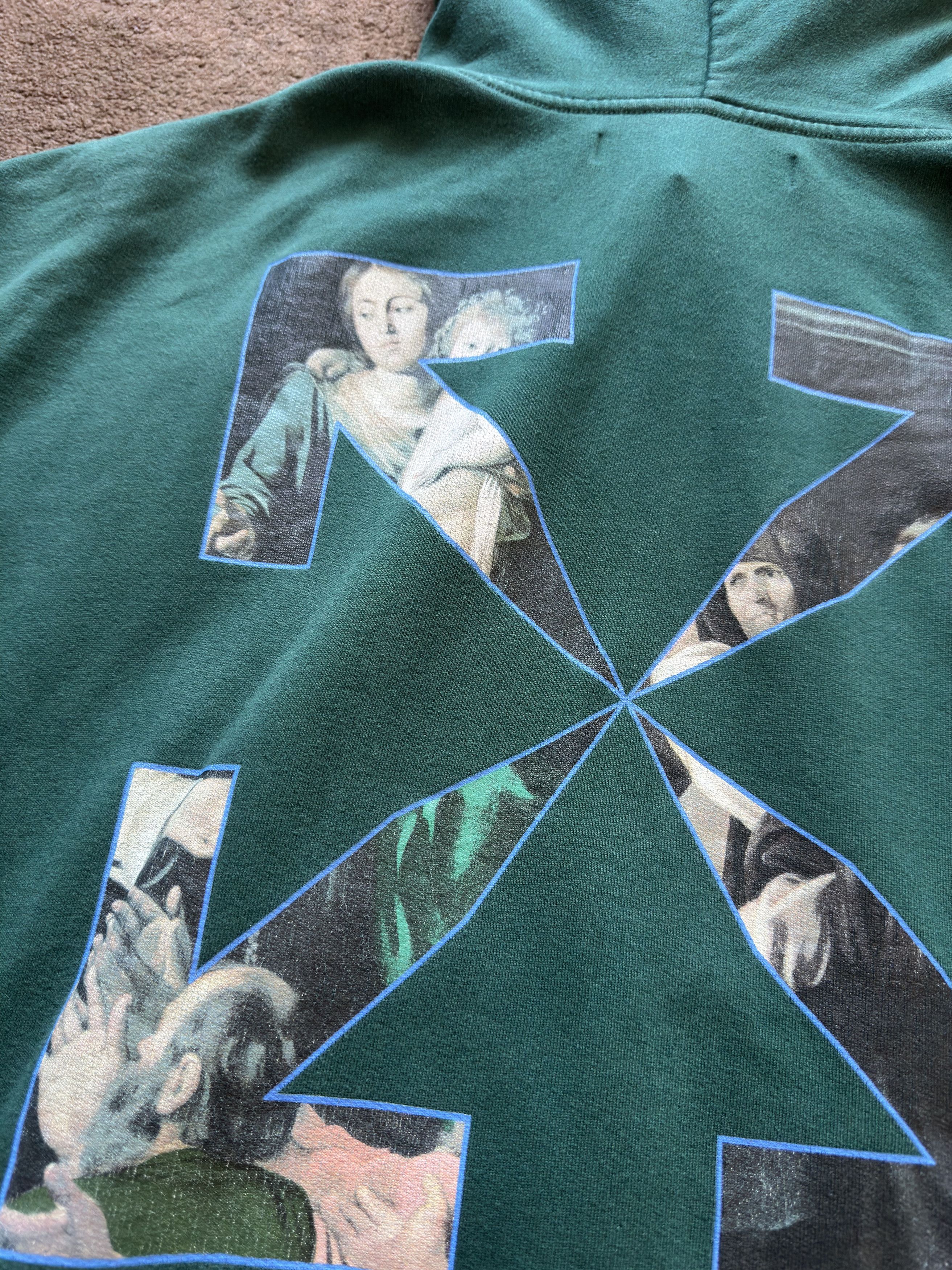 Off-White Off-White Hoodie Caravaggio Painting Hooded Dark Green Size US L / EU 52-54 / 3 - 14 Thumbnail