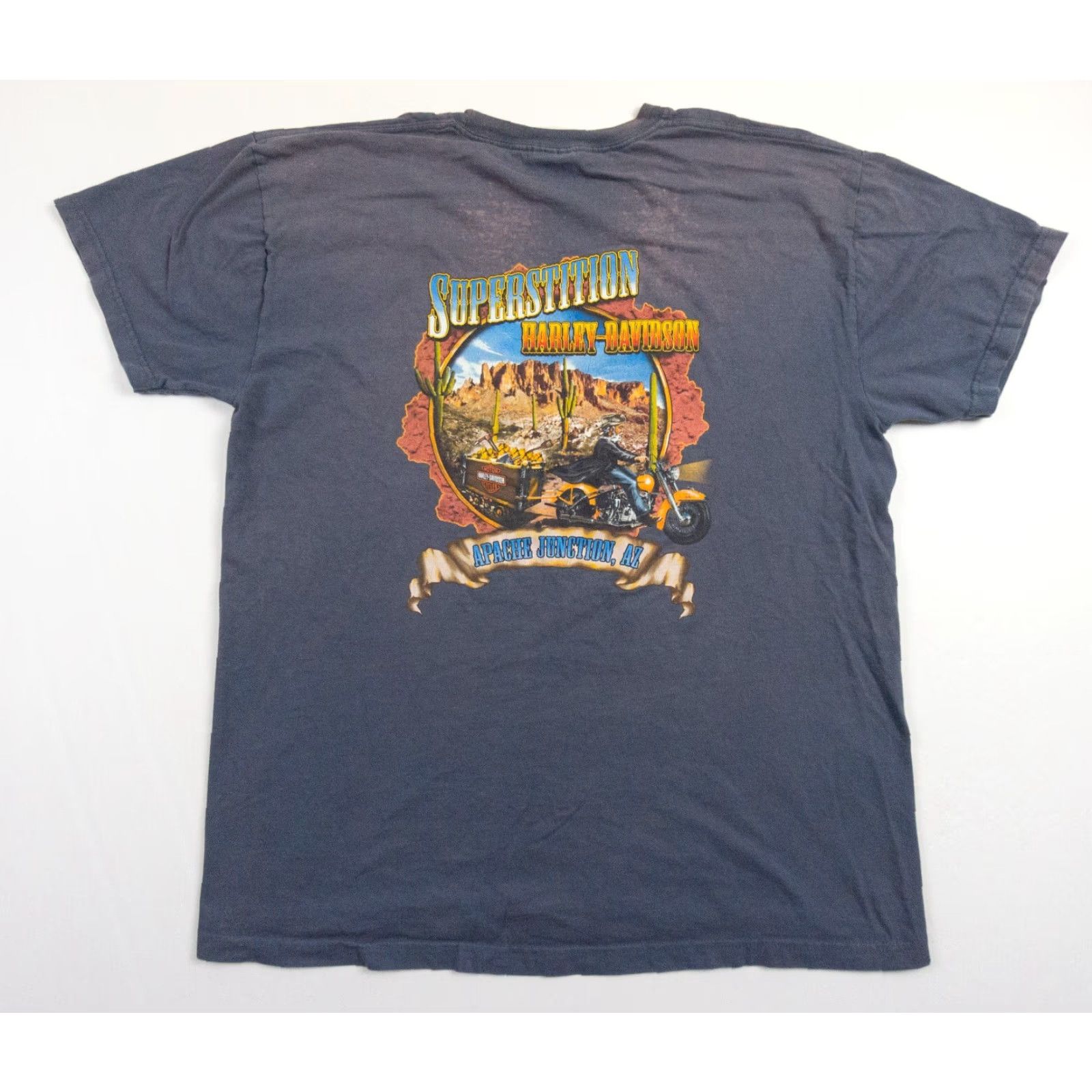 Harley Davidson Harley-Davidson Motorcycle Shirt Mens XL Blue Short Sleeve Tee Faded Size US XL / EU 56 / 4 - 6 Thumbnail