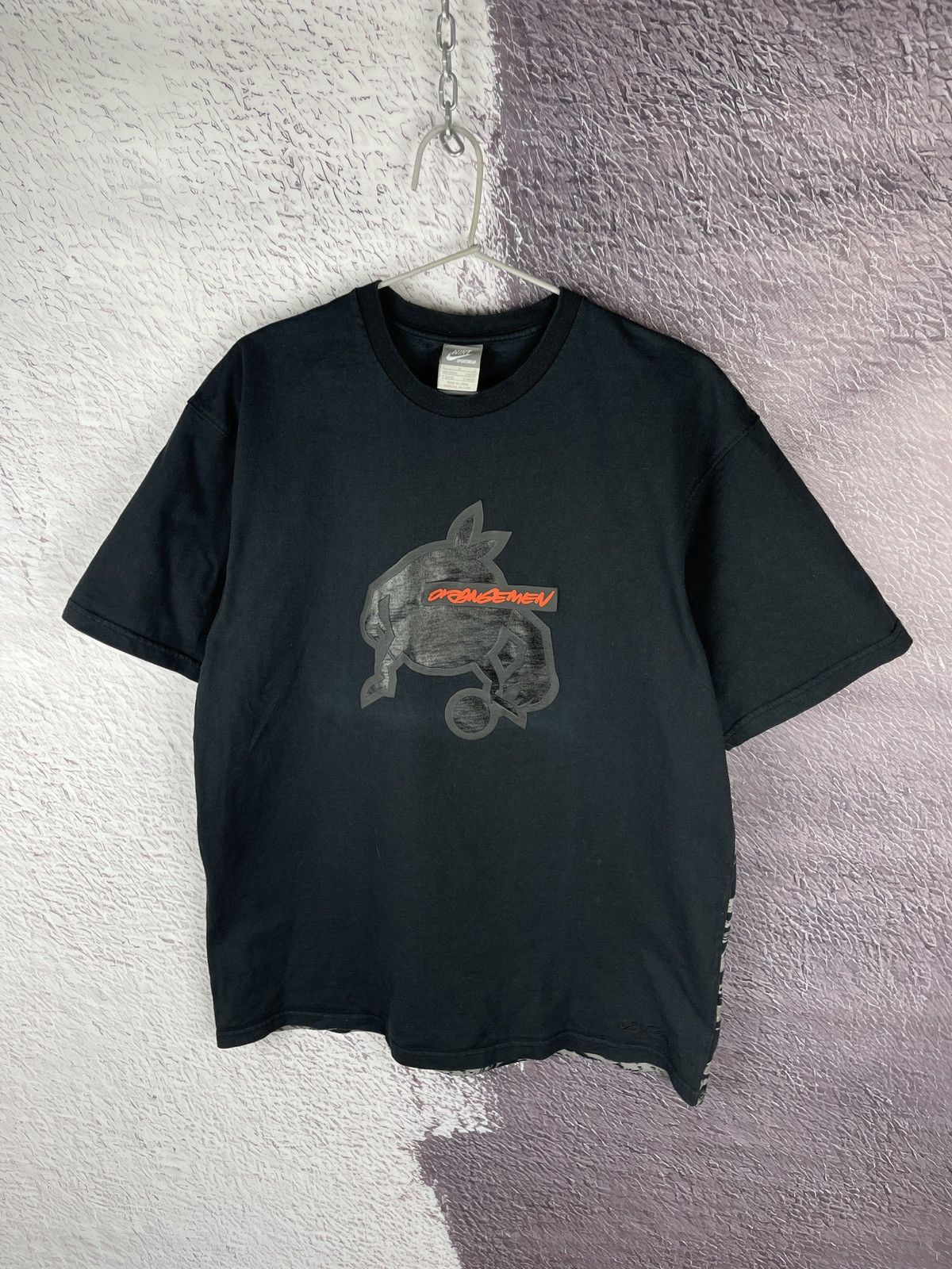 Nike × Vintage Nike x Orangemen x Be True vintage y2k reflective logo tee Size US L / EU 52-54 / 3 - 5 Thumbnail