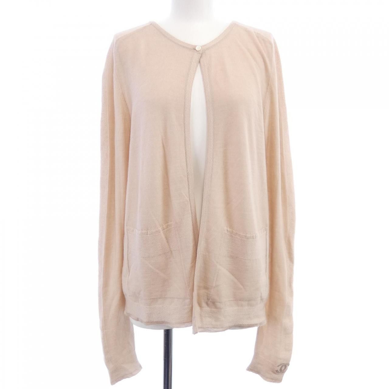 Chanel Chanel Chanel Silk Cashmere Cardigan Others Tops P46926K05888 DUTY FREE for USA Size ONE SIZE - 1 Thumbnail