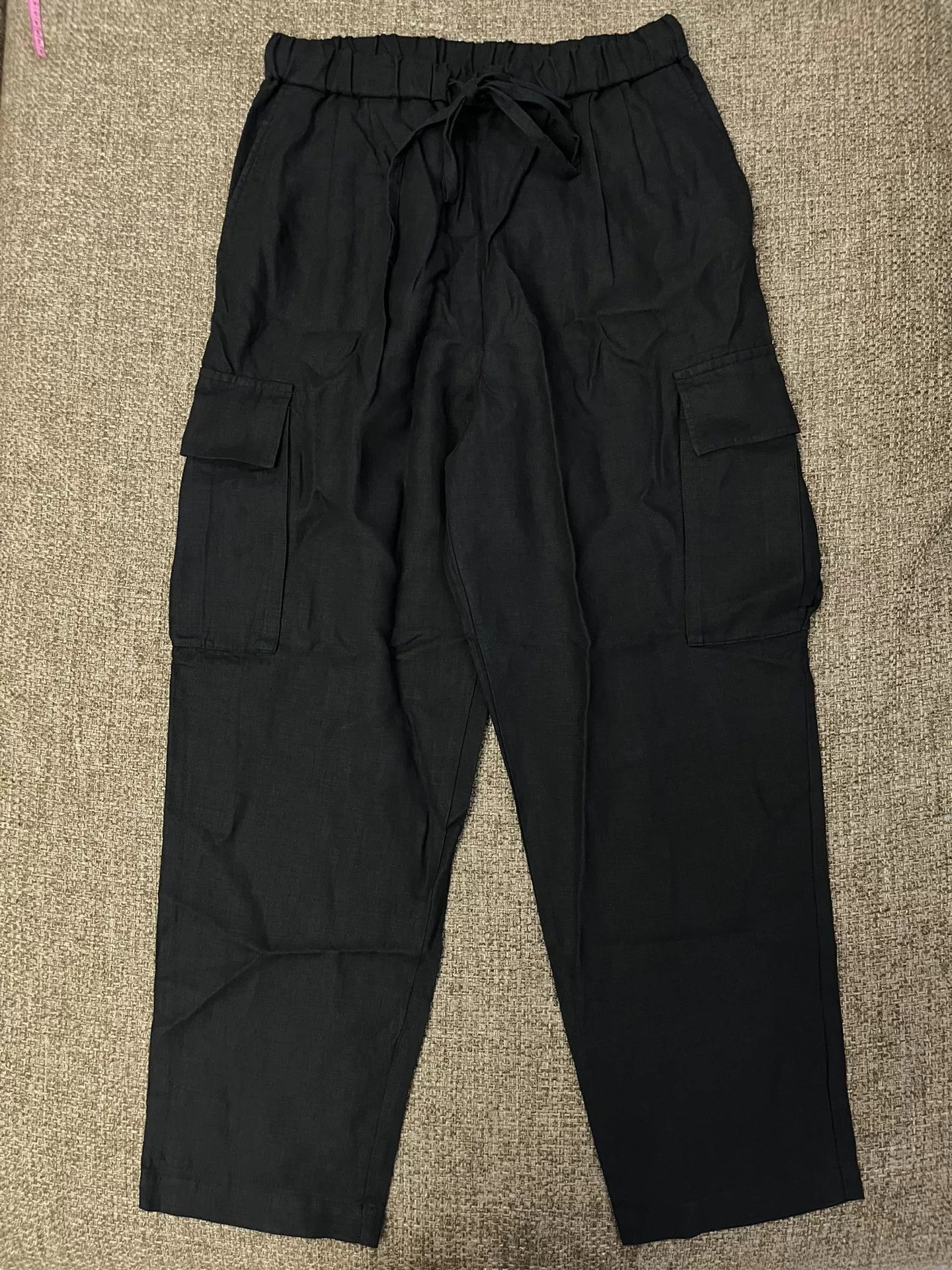 Japanese Brand Wirrow Linen Pleated Cargo Pants Size US 28 / EU 44 - 1 Thumbnail